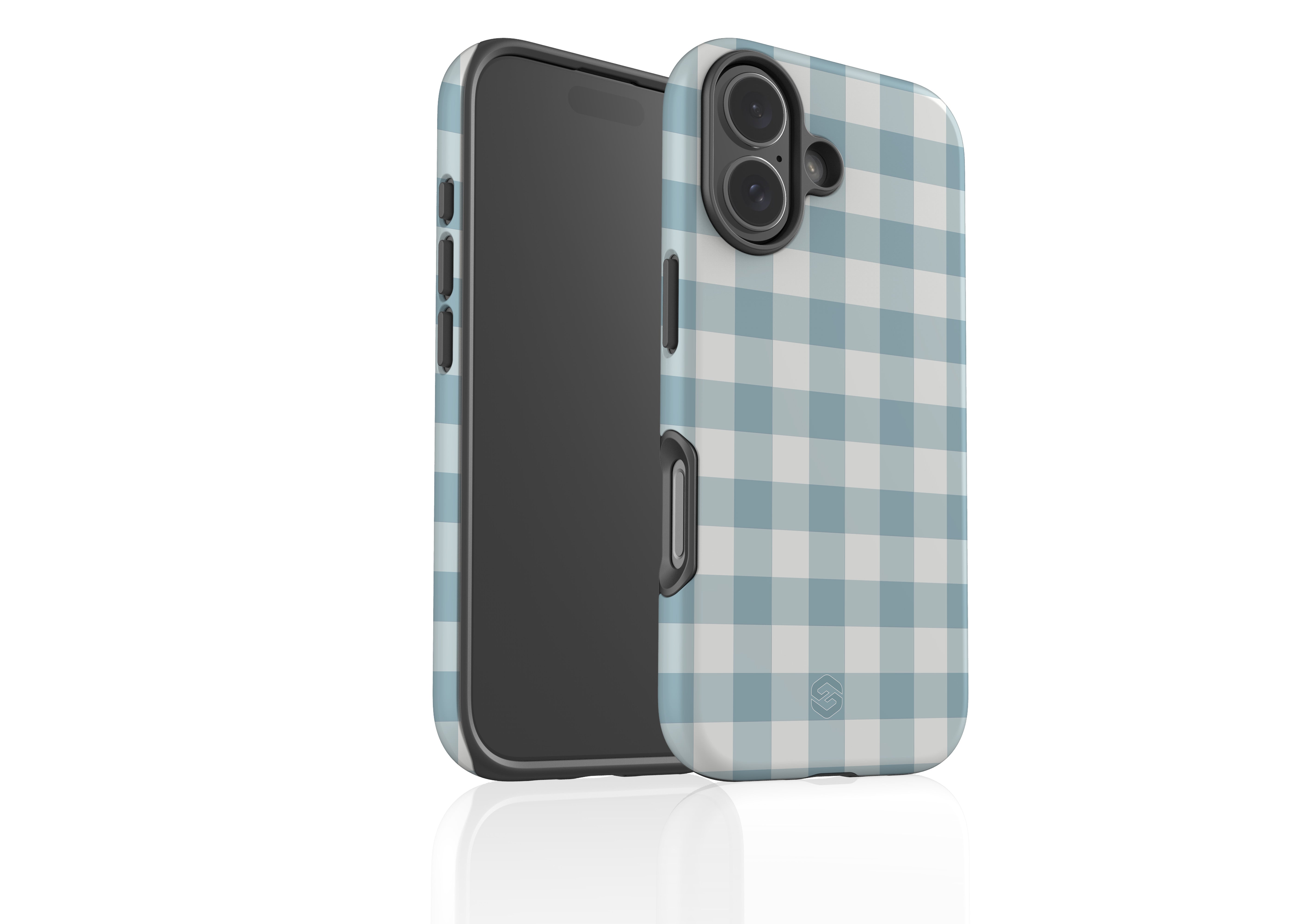 Teal Check Case - iPhone 17 Series