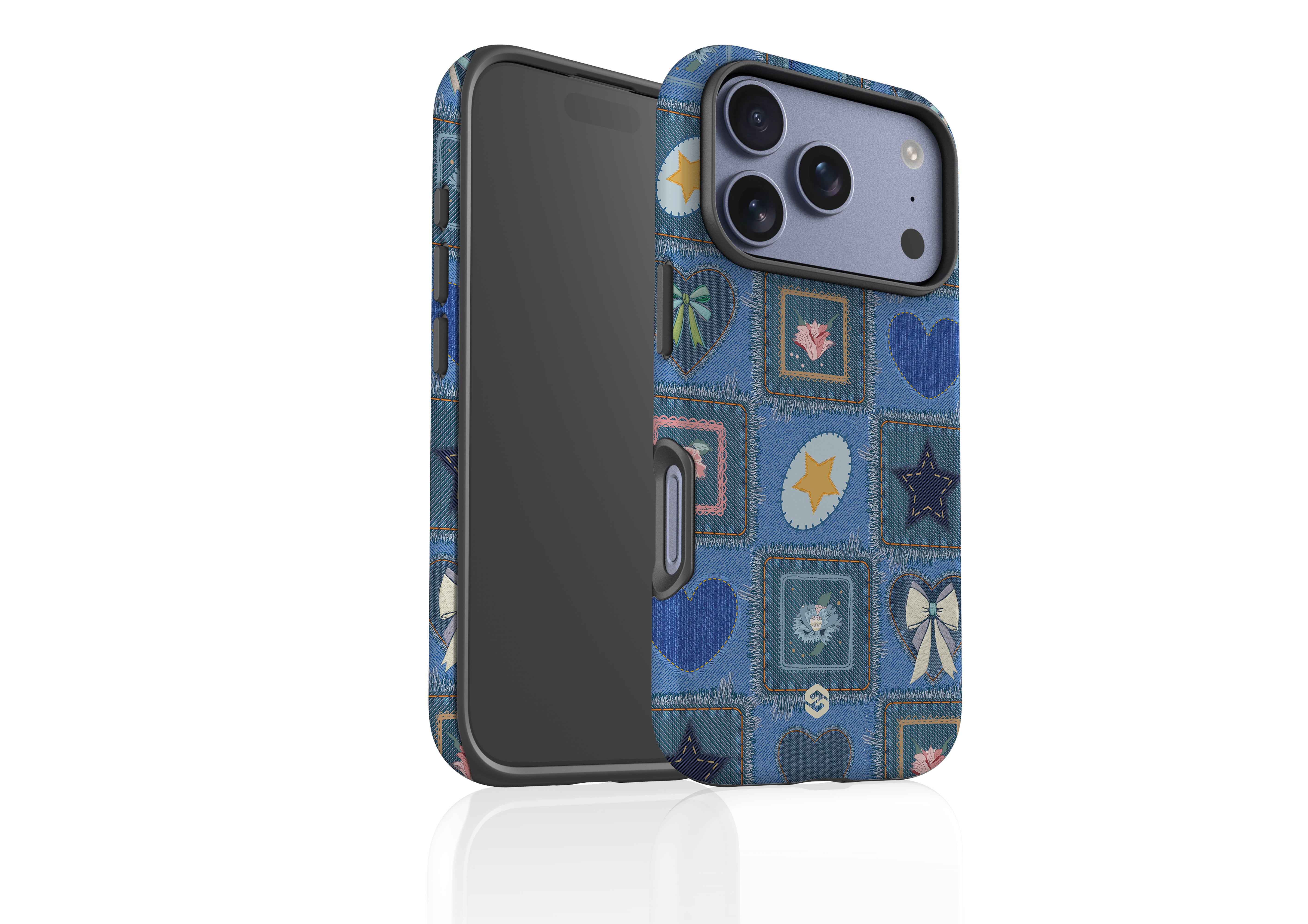 Denim Patchwork Case - iPhone 17 Series