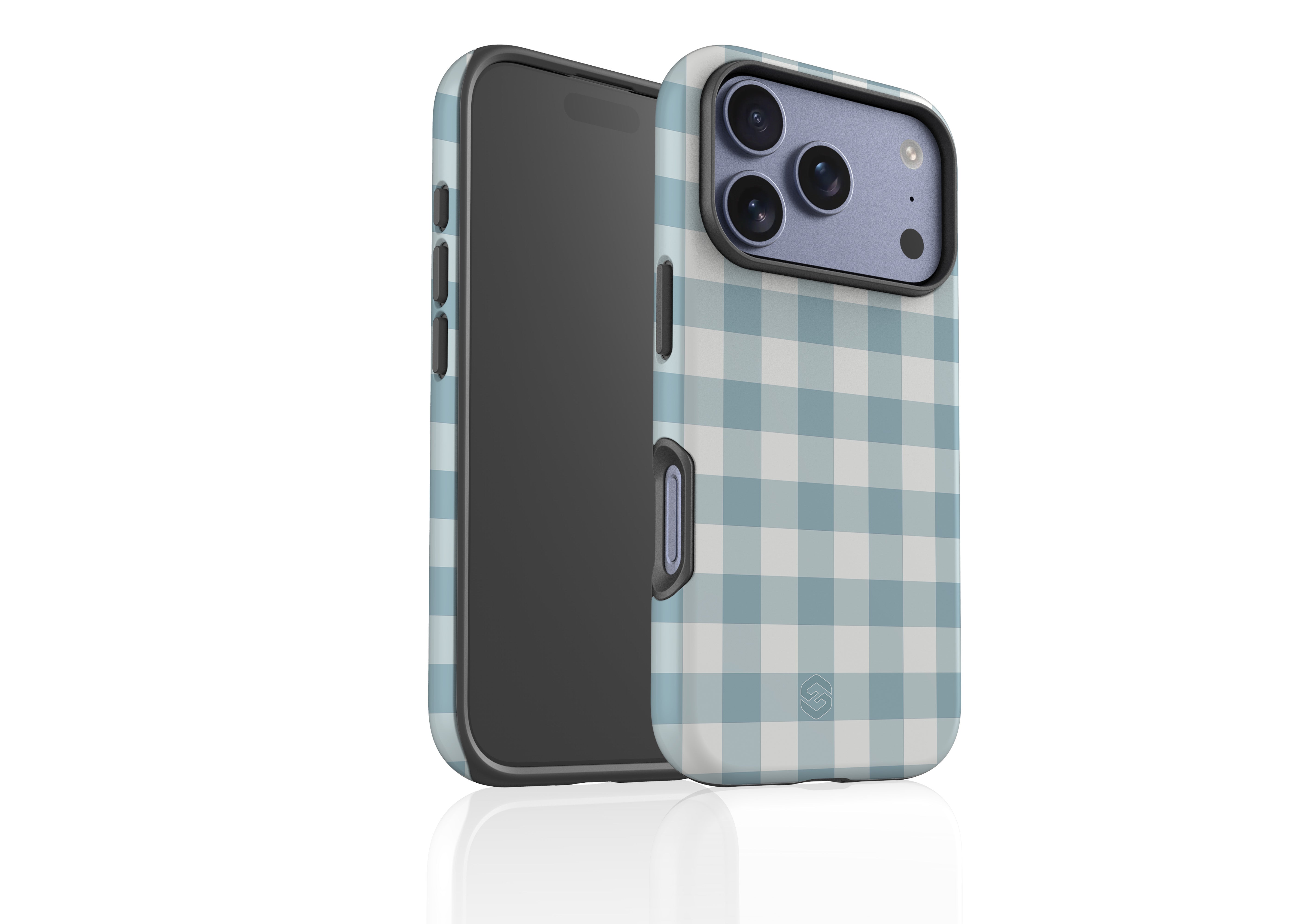 Teal Check Case - iPhone 17 Series