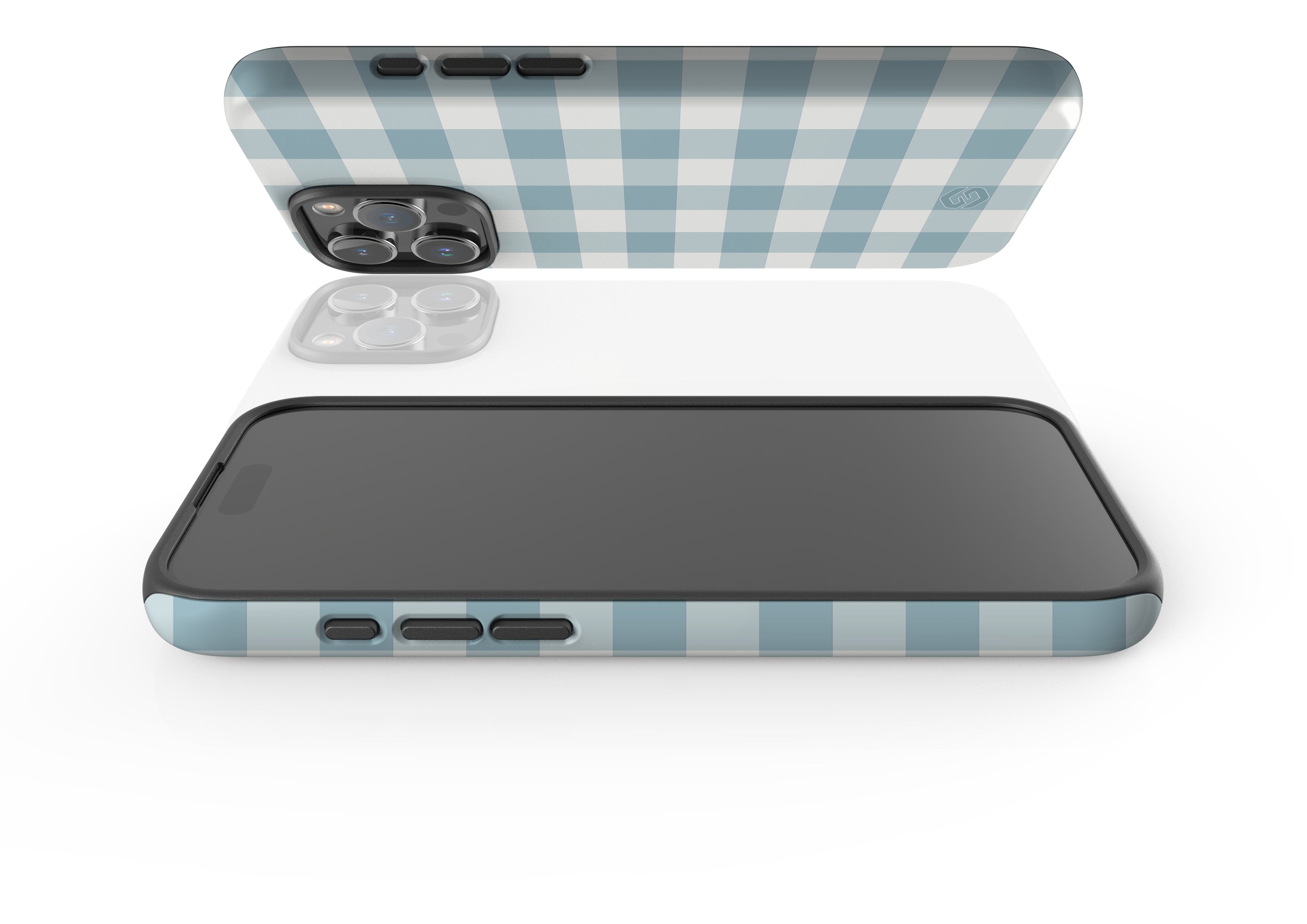Teal Check Case - iPhone 16 Series