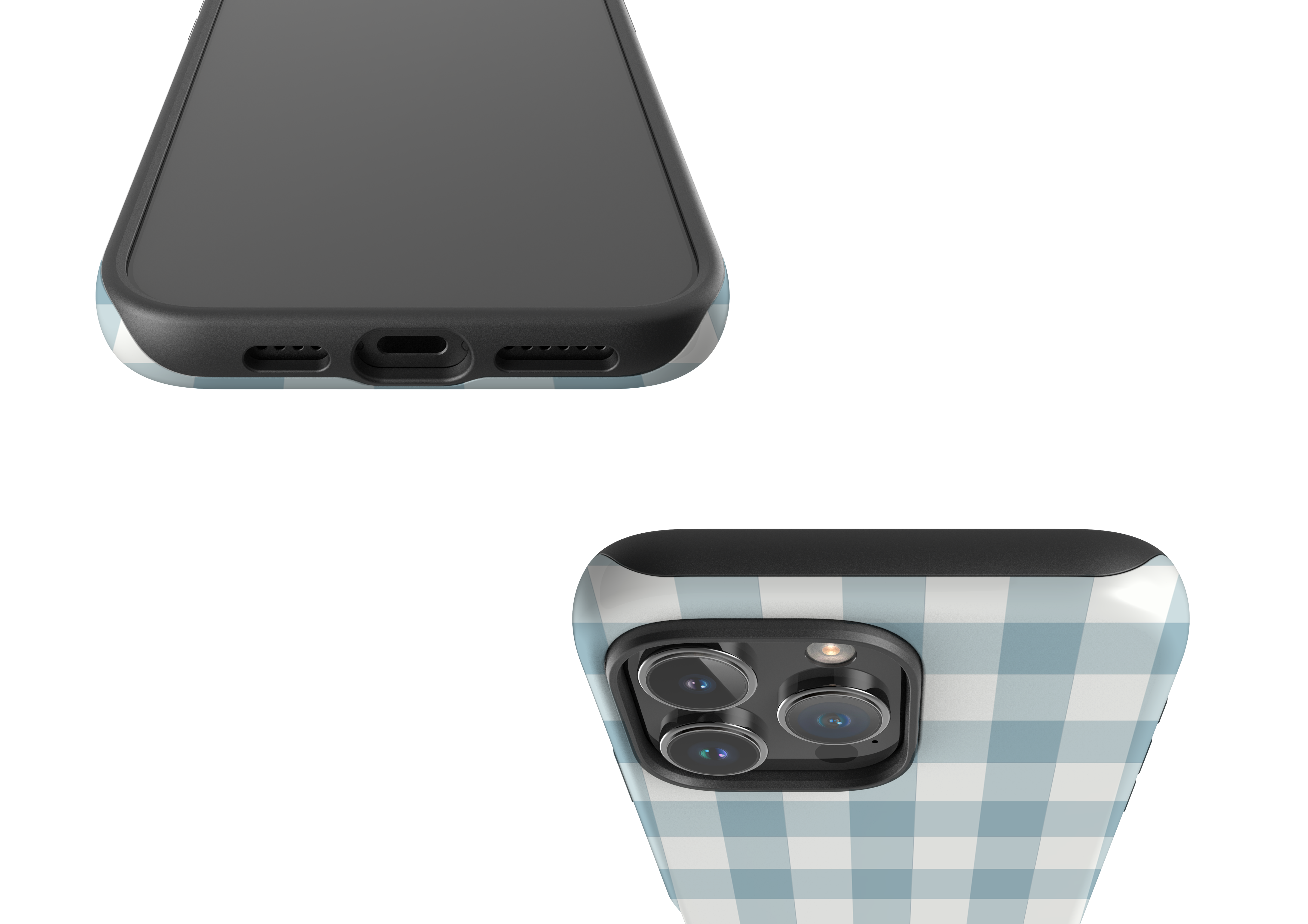 Teal Check Case - iPhone 16 Series