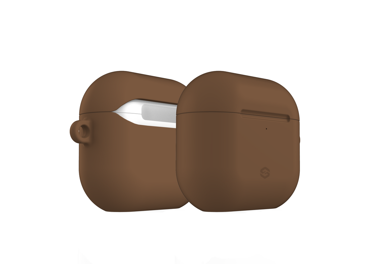 Basic Brown AirPods 4 Gloss Case