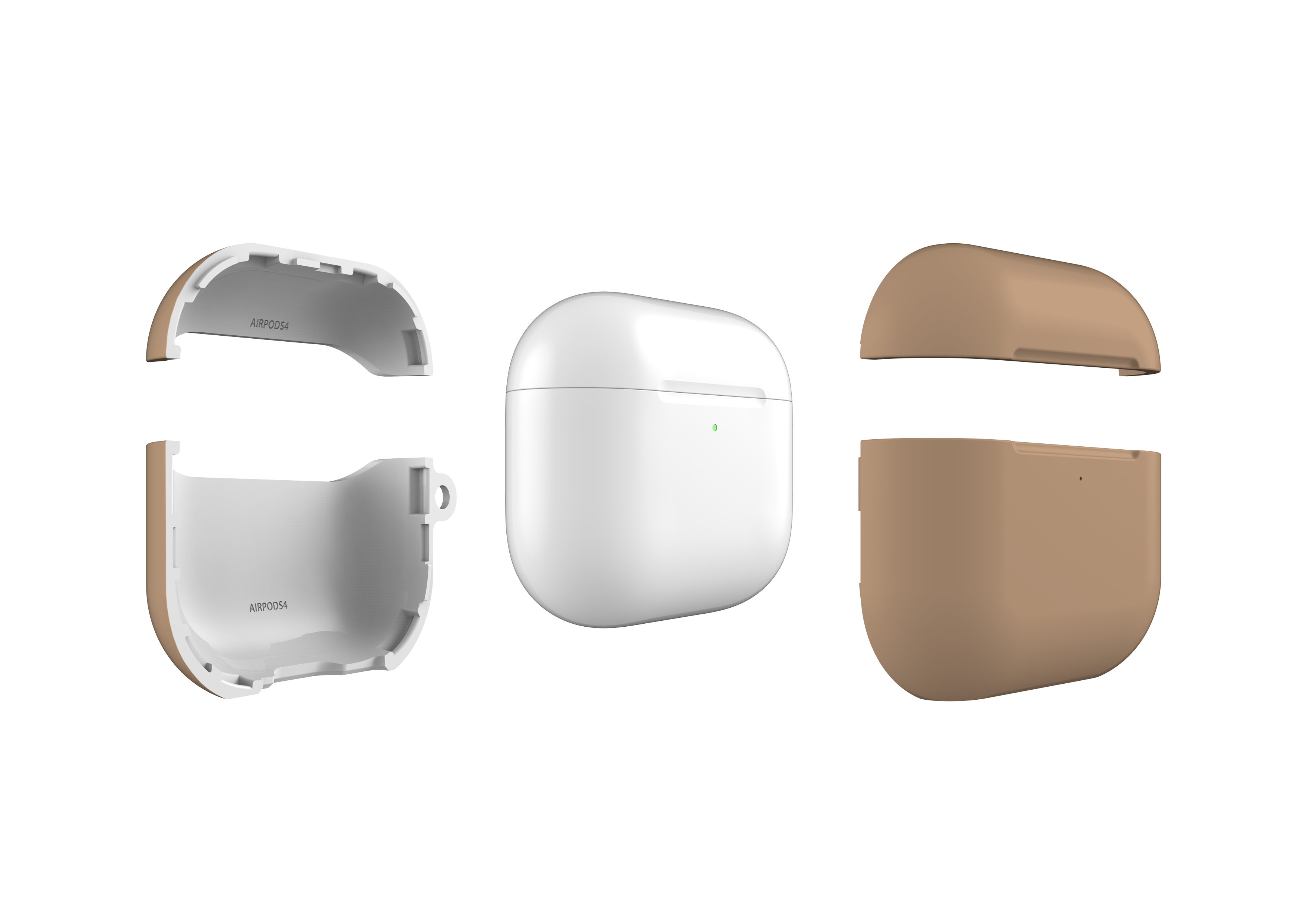 Basic Brown AirPods 4 Case