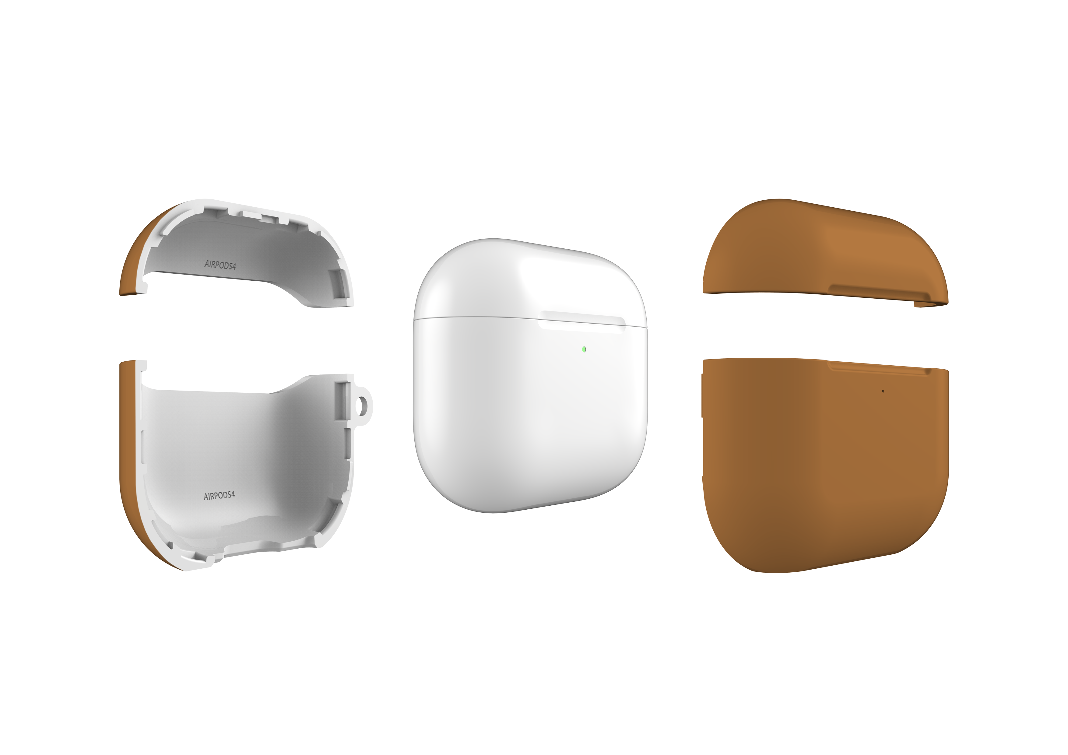Basic Brown AirPods 4 Case