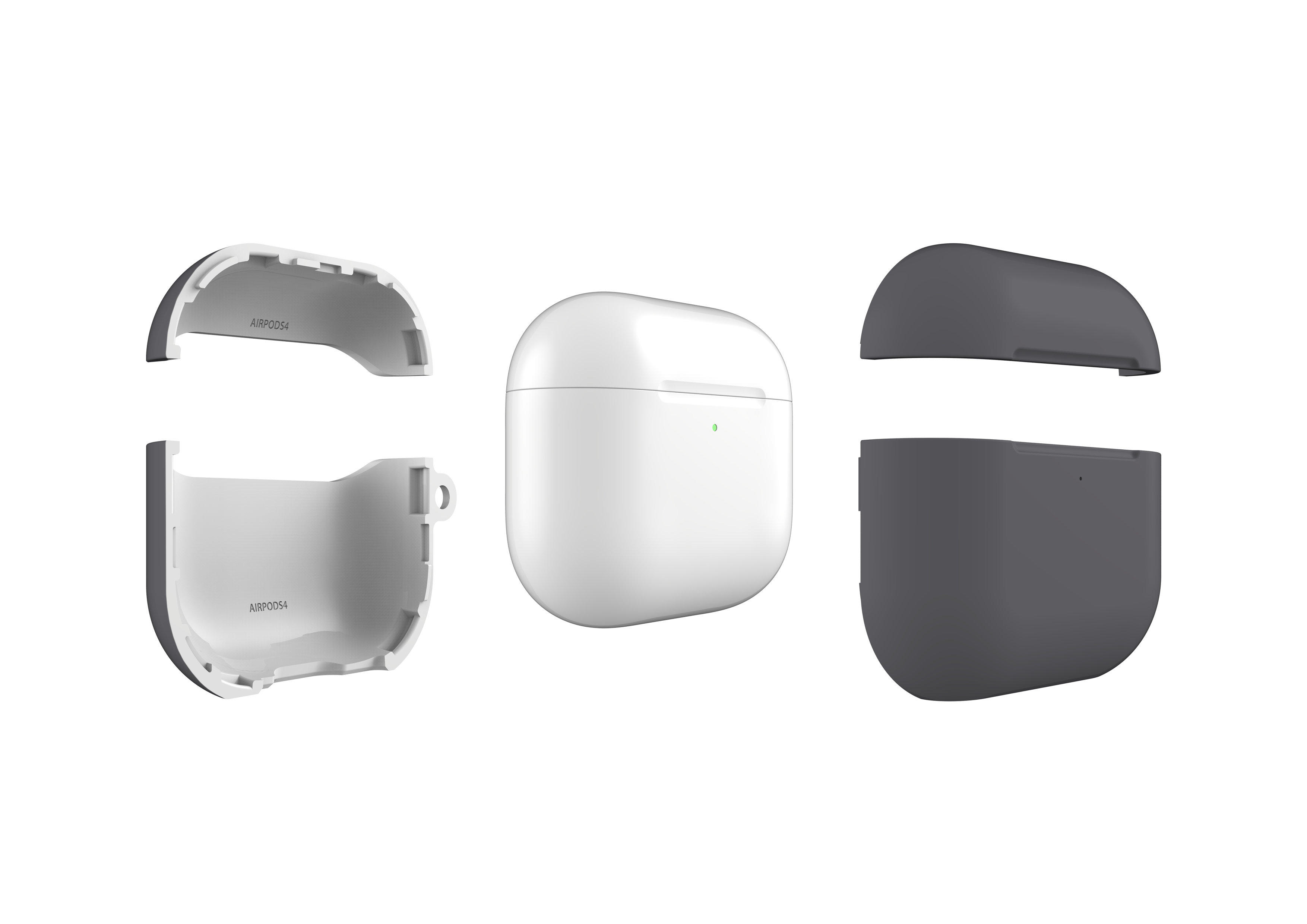 Stormy Grey AirPods 4 Case