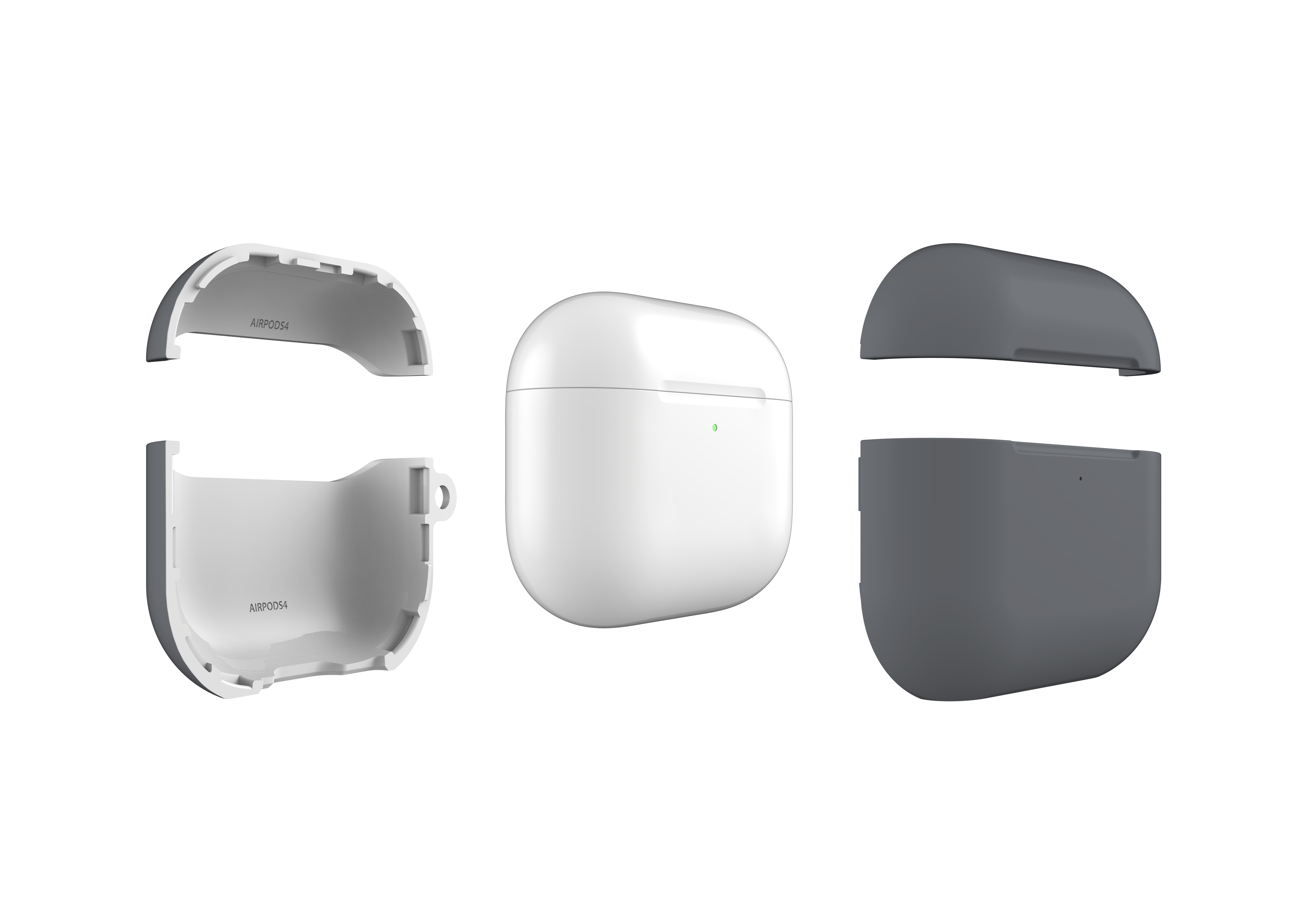 Stormy Grey AirPods 4 Case