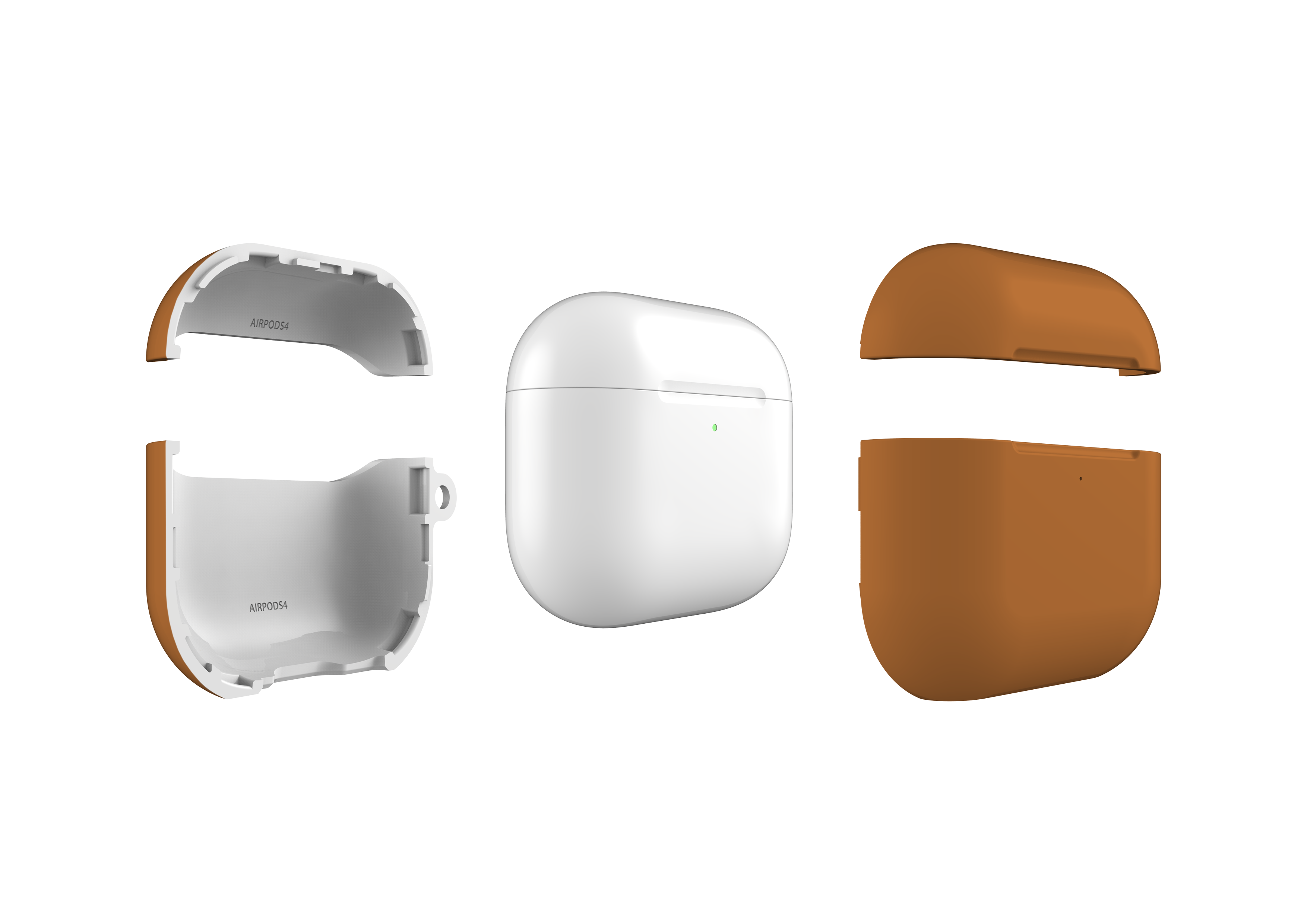 Basic Brown AirPods 4 Case