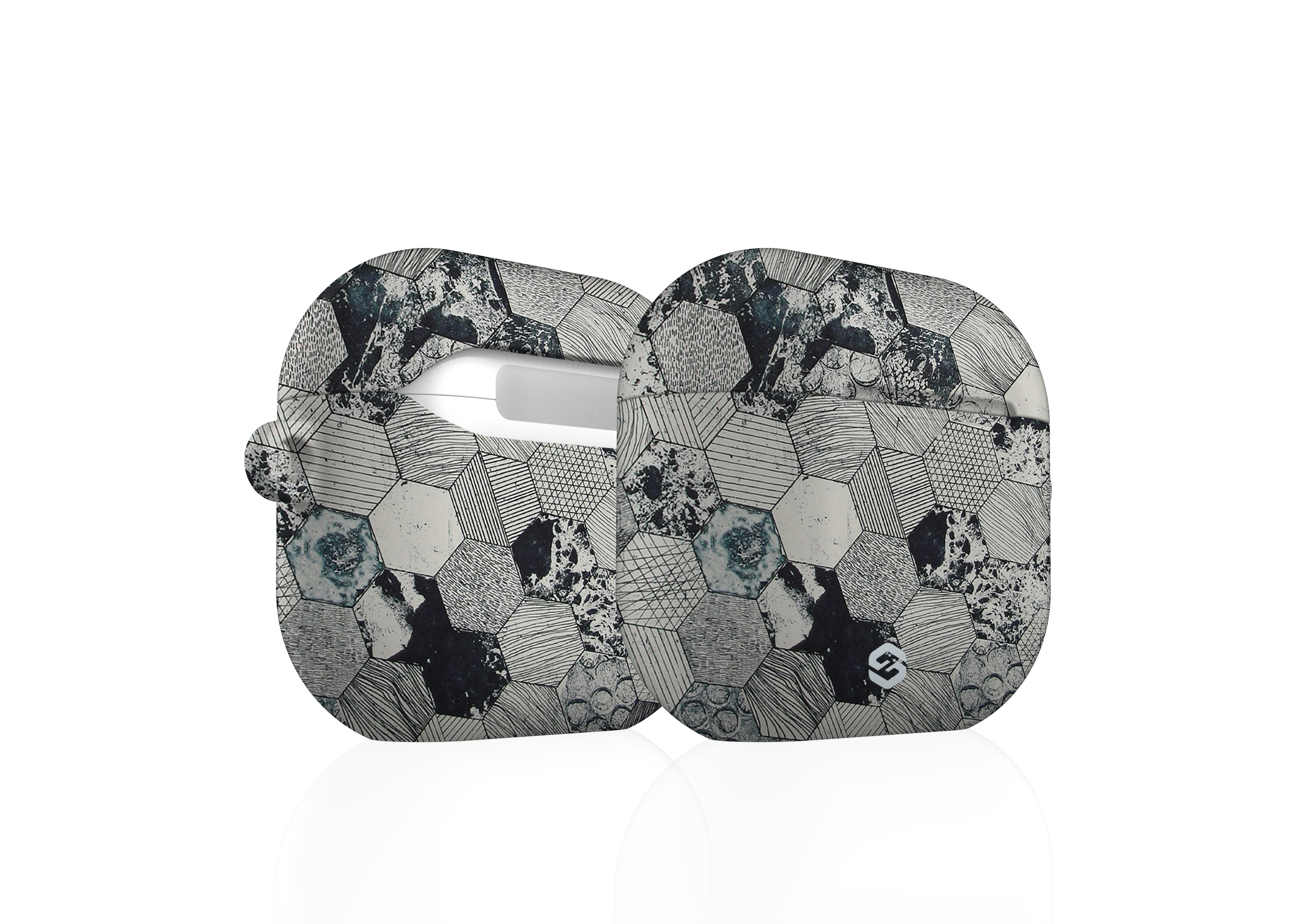 Monochrome Mosaic Airpods 4 Case