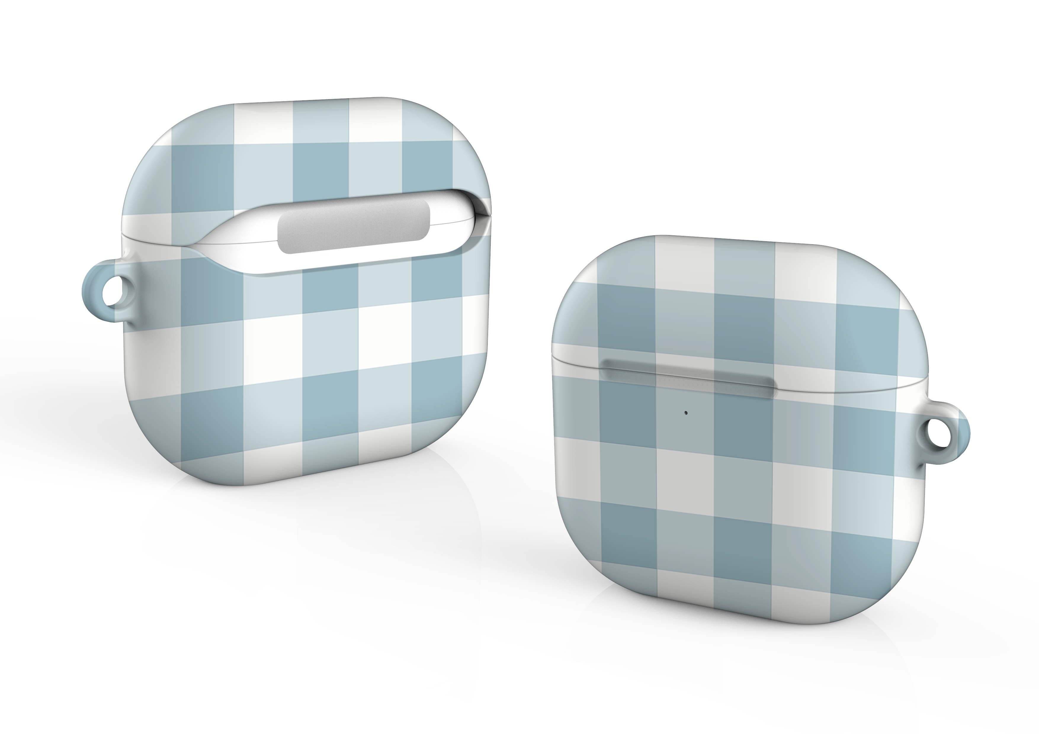 Teal Check Airpods 4 Case