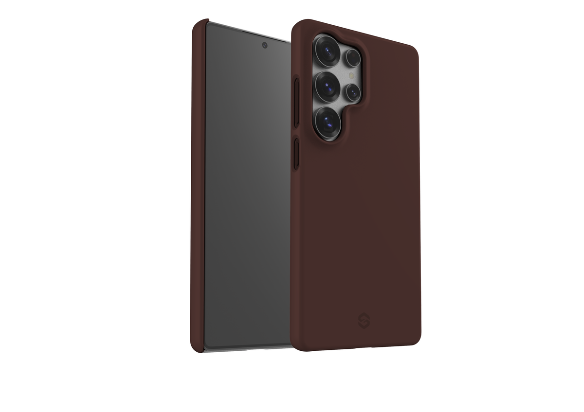 Basic Brown Snap Case in Gloss - Samsung Galaxy S25 Series