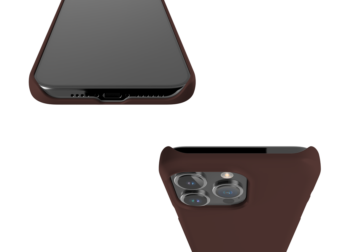 Basic Brown Snap Case in Gloss - iPhone 15 Series