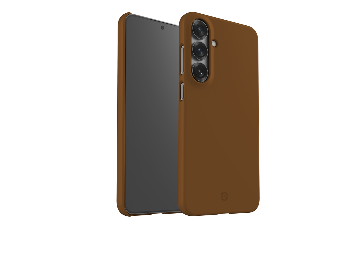 Basic Brown Snap Case in Gloss - Samsung Galaxy S25 Series