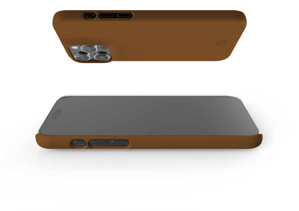 Basic Brown Snap Case in Gloss - iPhone 15 Series