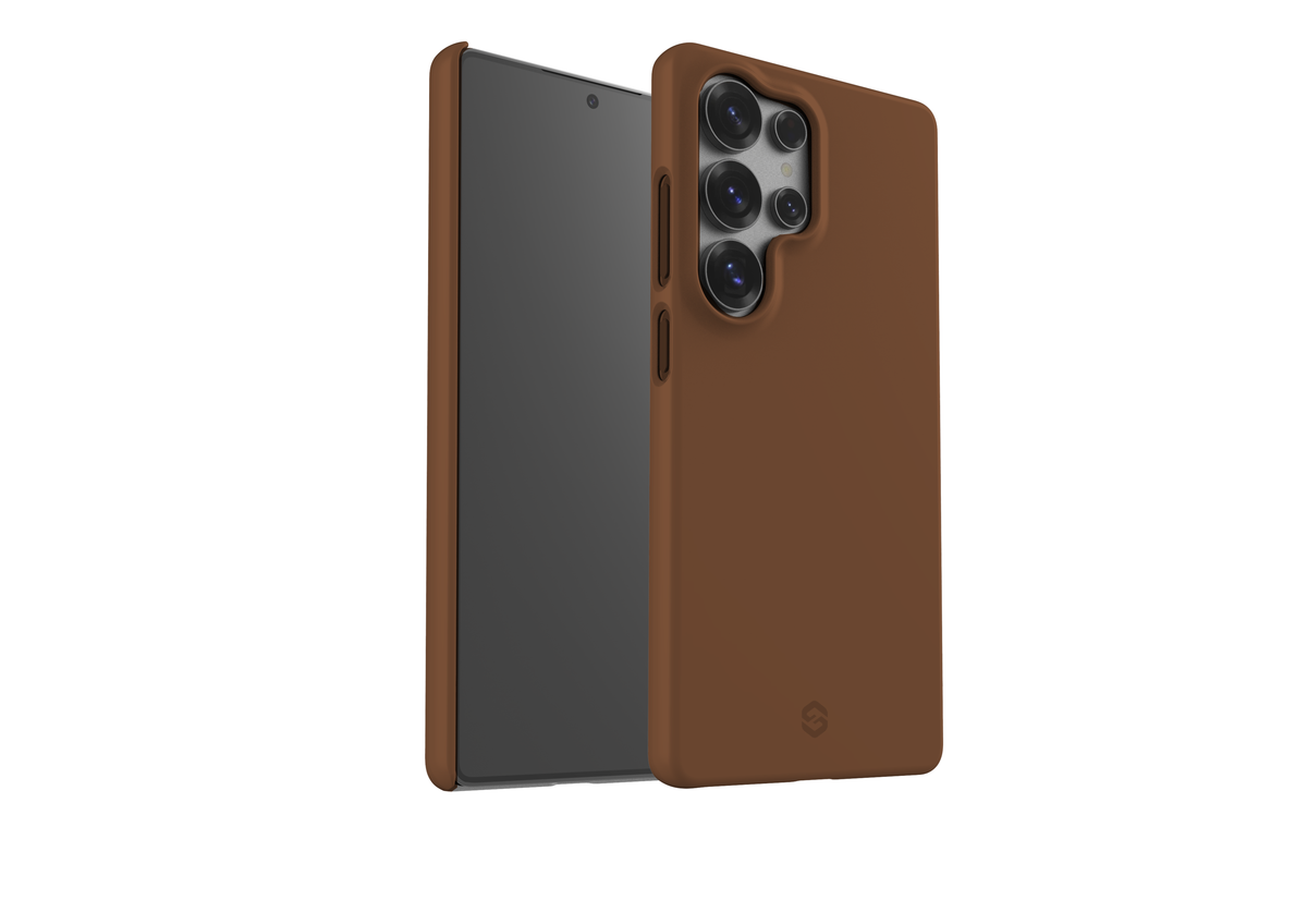 Basic Brown Snap Case in Gloss - Samsung Galaxy S25 Series