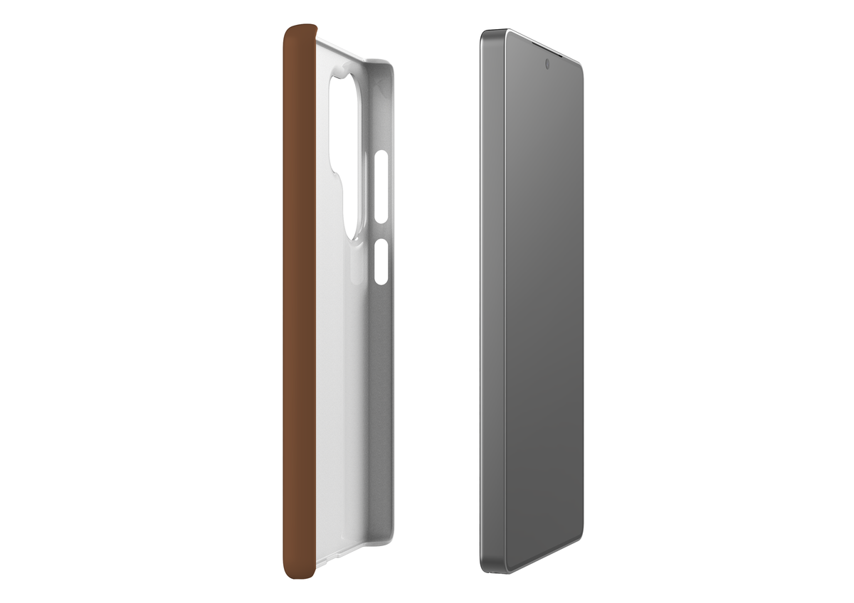 Basic Brown Snap Case in Gloss - Samsung Galaxy S25 Series