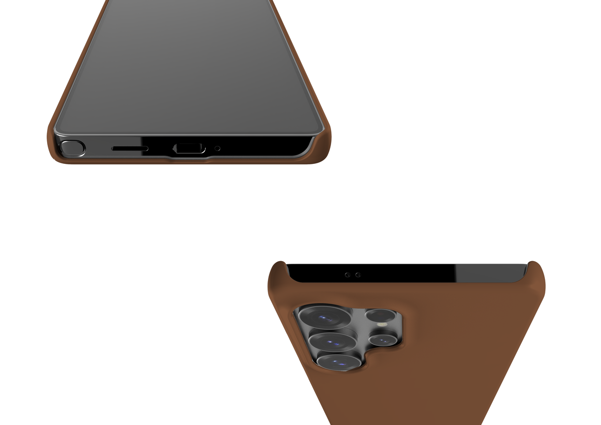 Basic Brown Snap Case in Gloss - Samsung Galaxy S25 Series