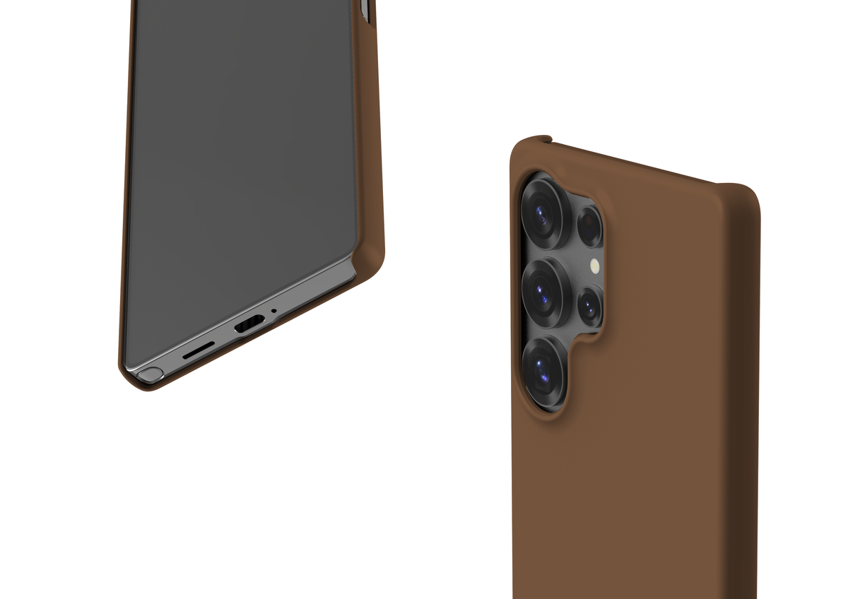 Basic Brown Snap Case in Gloss - Samsung Galaxy S25 Series