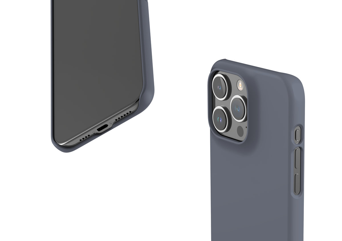 Stormy Grey Snap Case in Gloss - iPhone 15 Series