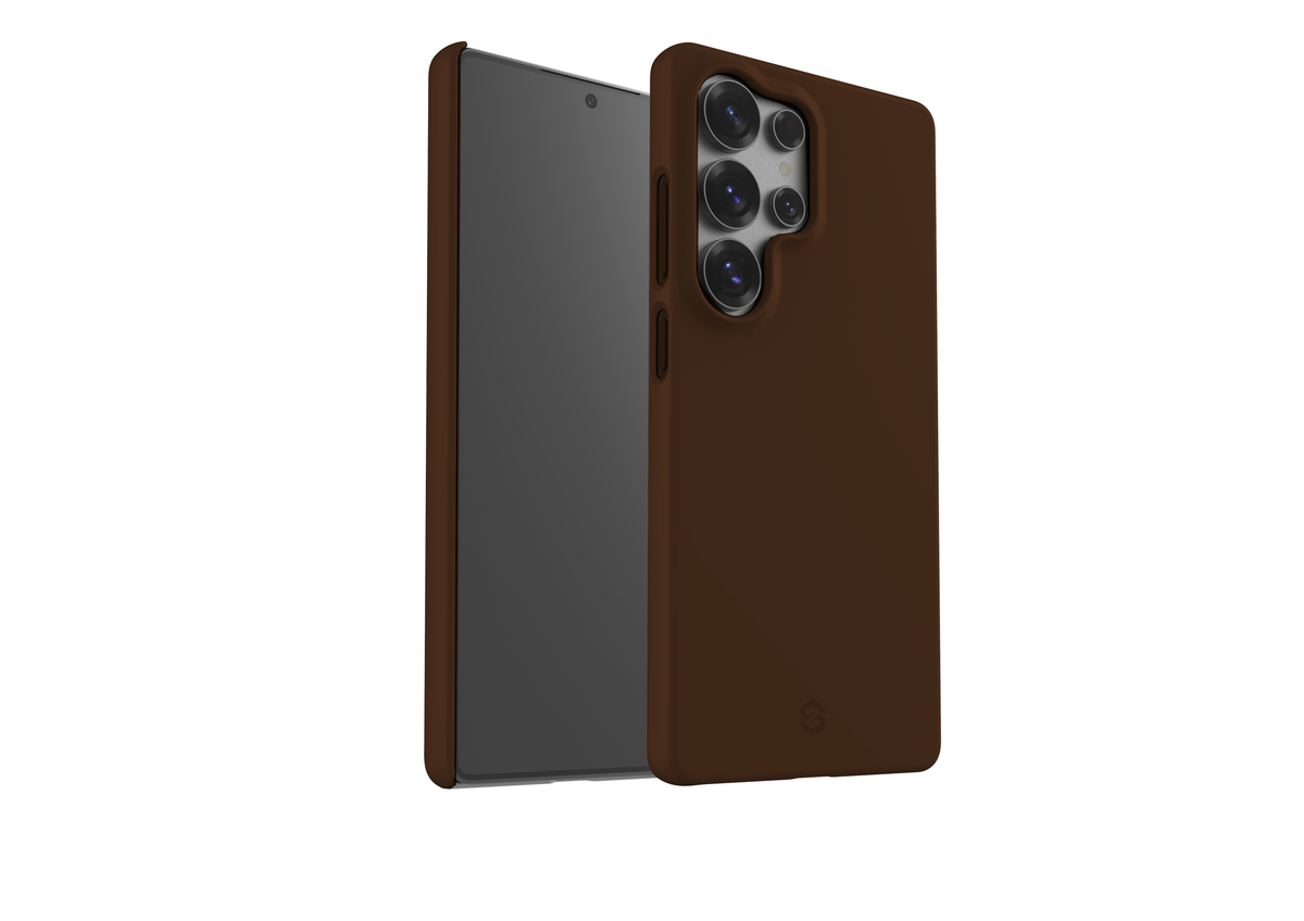 Basic Brown Snap Case in Gloss - Samsung Galaxy S25 Series