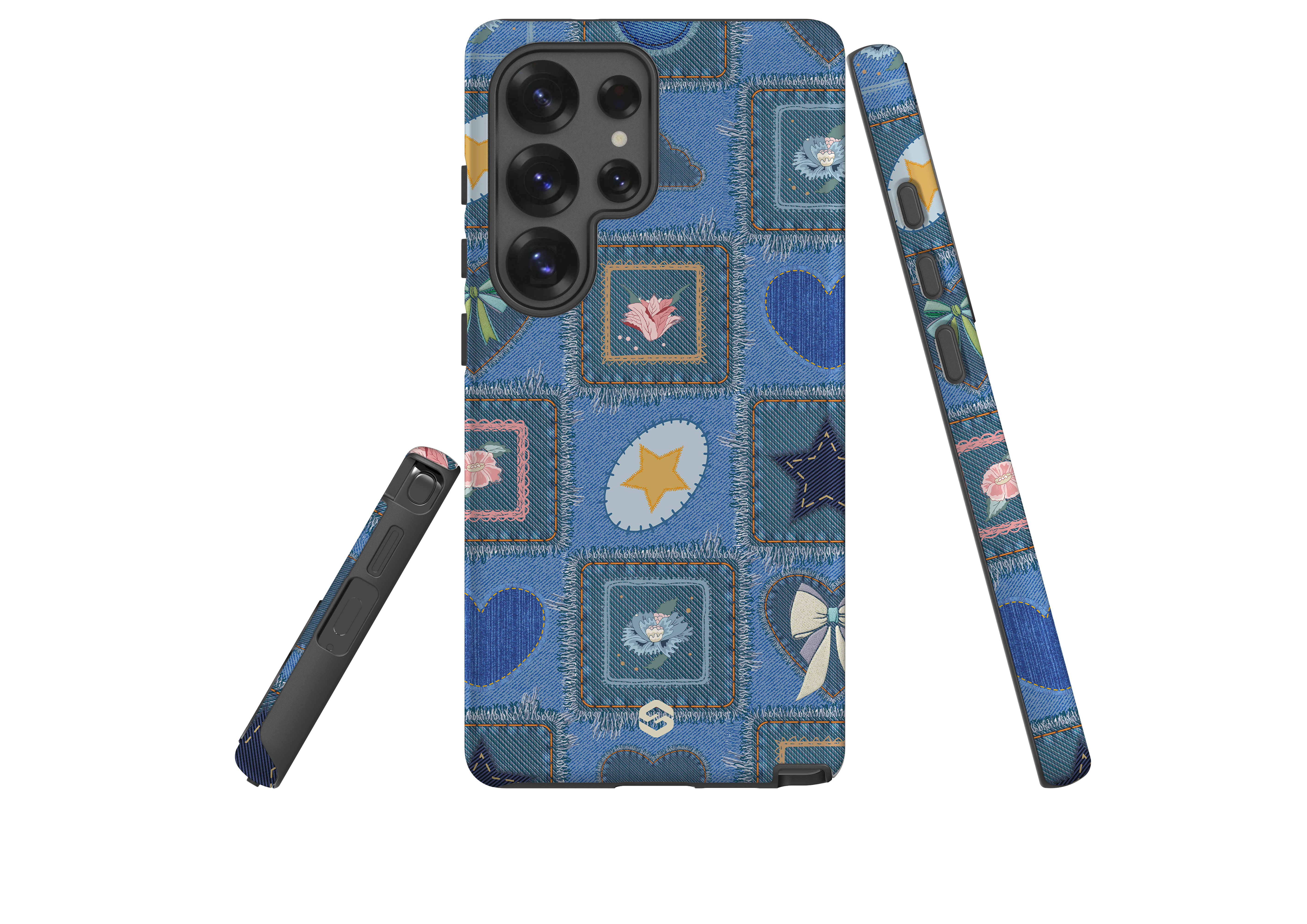 Denim Patchwork Case - Samsung Galaxy S25 Series