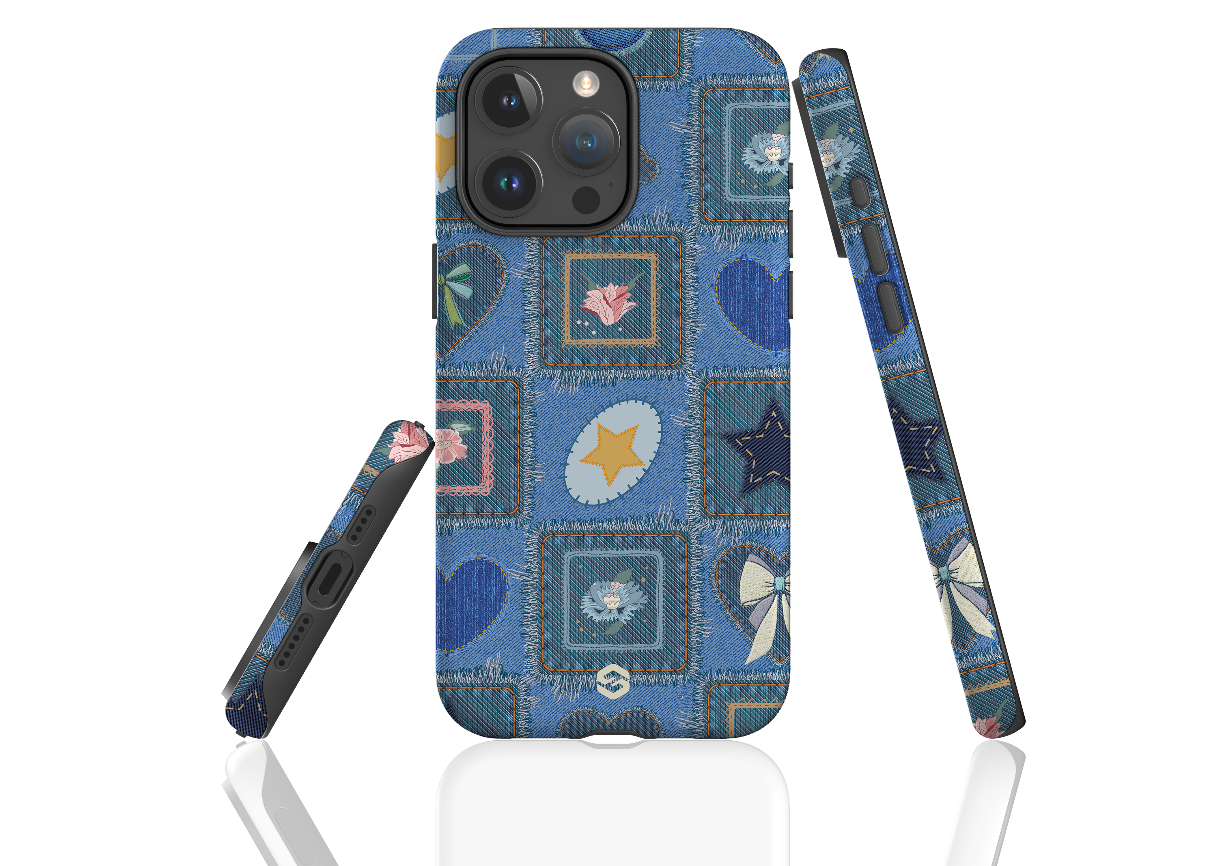 Denim Patchwork Case - iPhone 15 Series