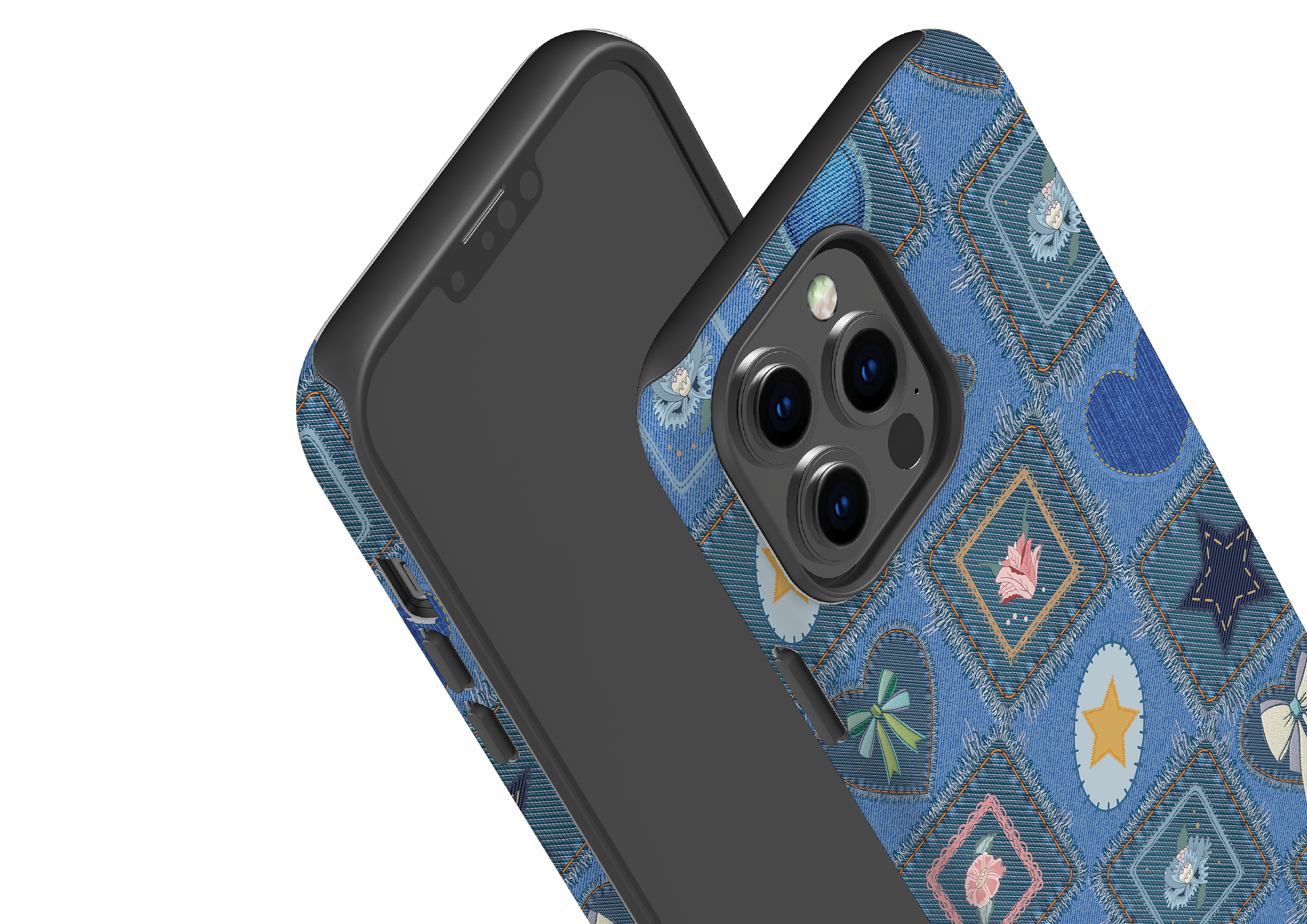 Denim Patchwork Case - iPhone 13 Series