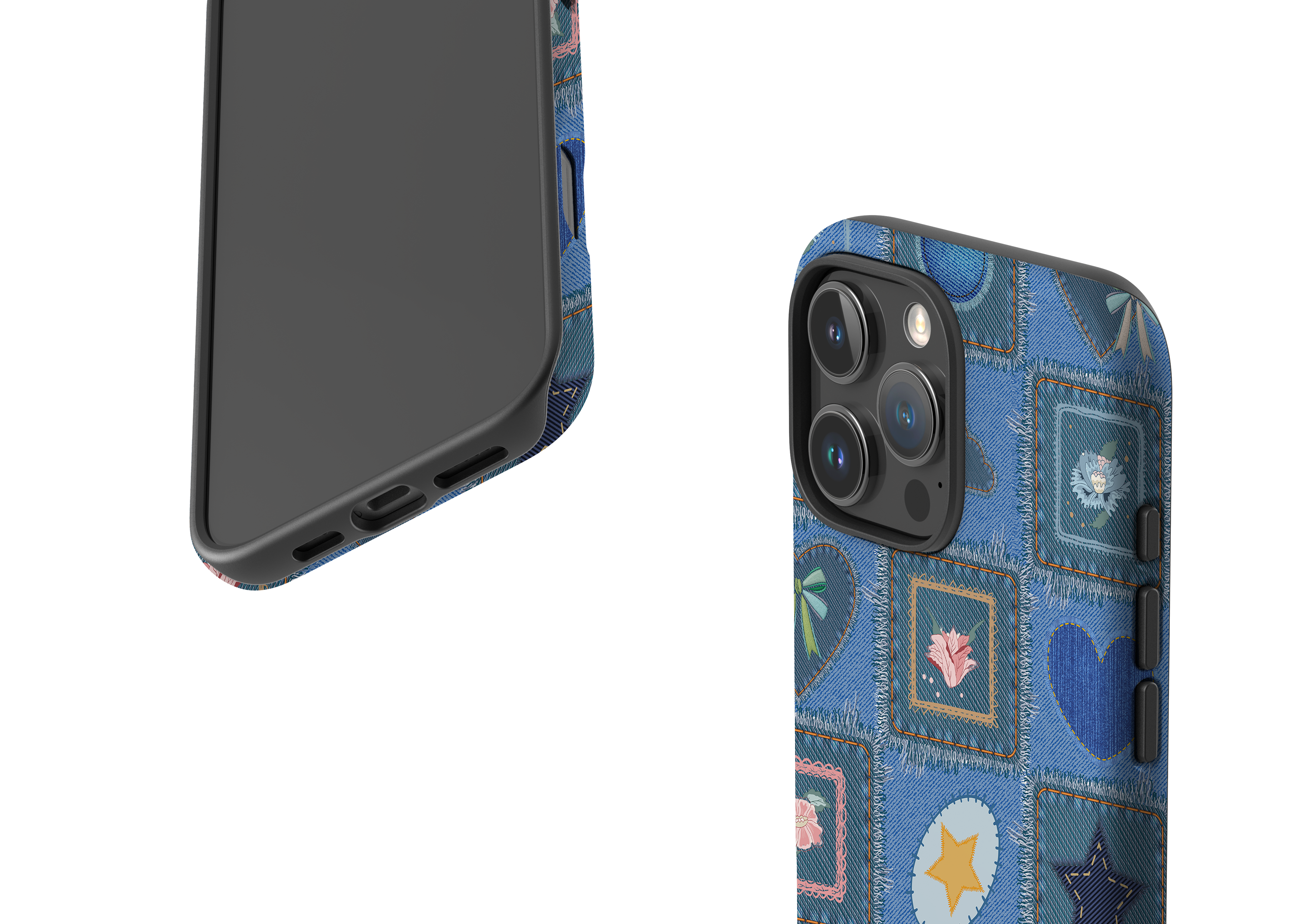 Denim Patchwork Case - iPhone 16 Series