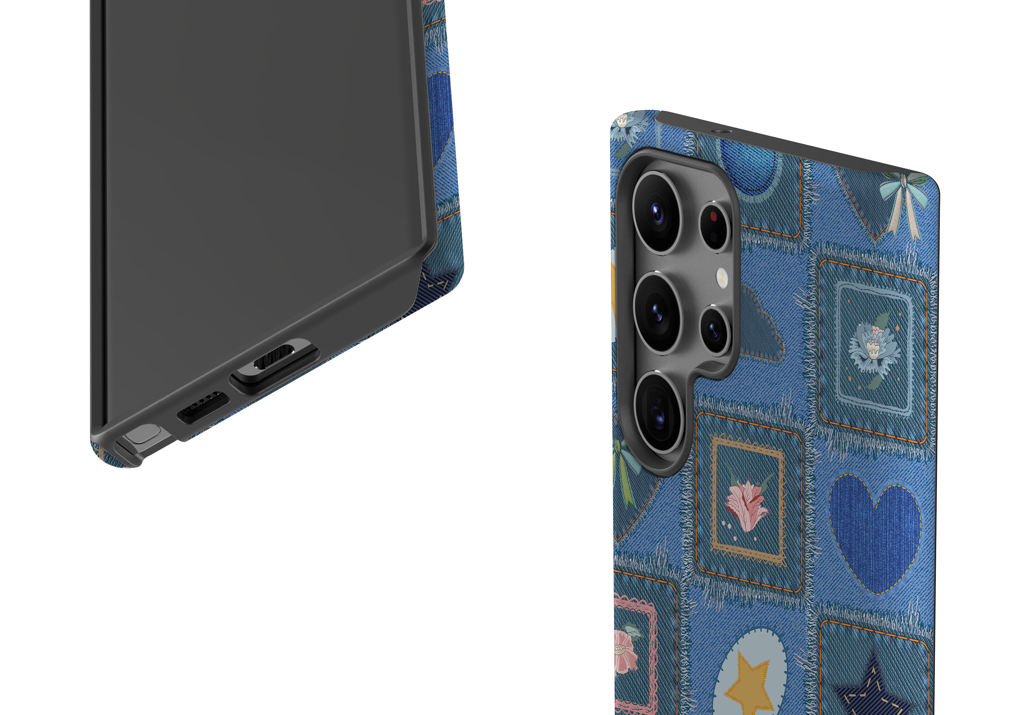 Denim Patchwork Case - Samsung Galaxy S23 Series