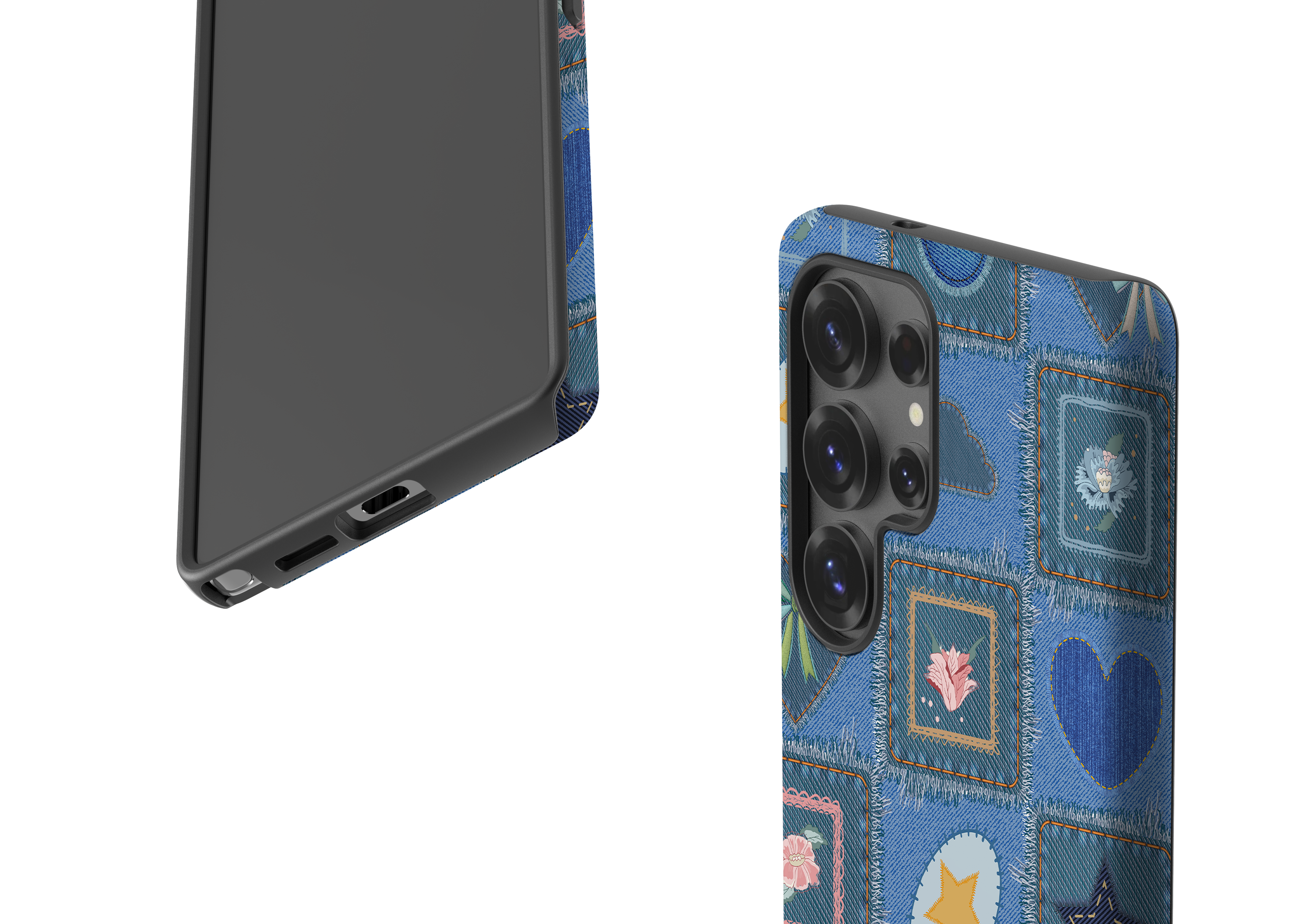 Denim Patchwork Case - Samsung Galaxy S25 Series