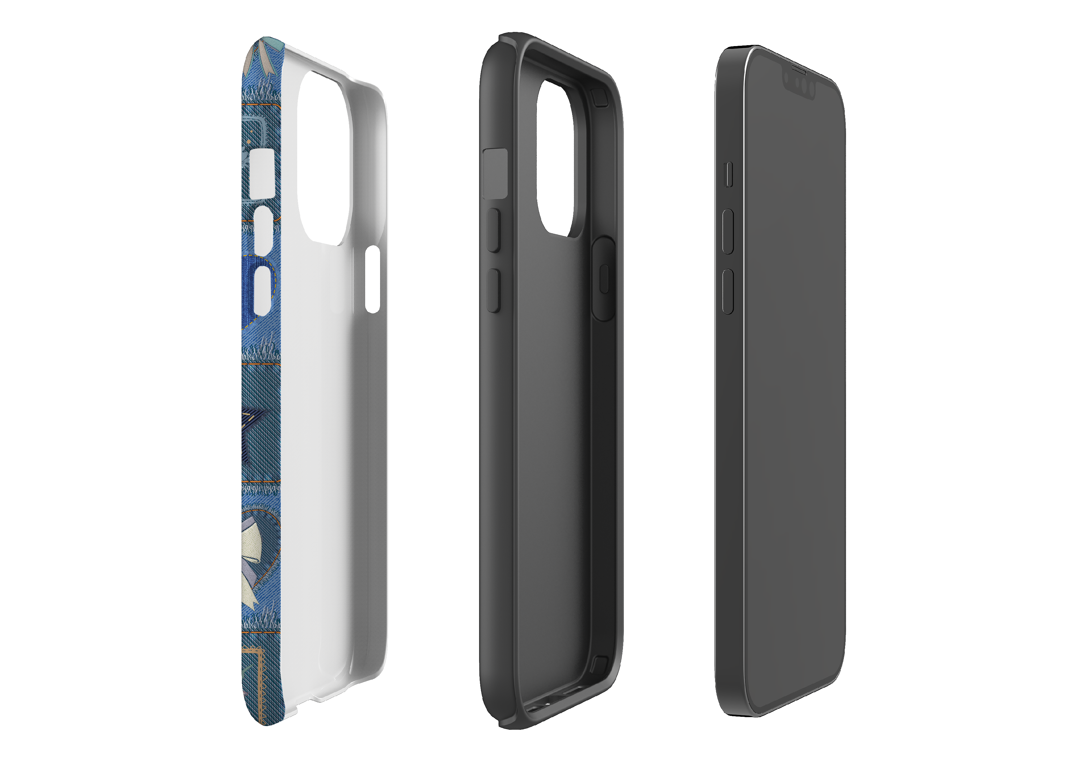 Denim Patchwork Case - iPhone 13 Series