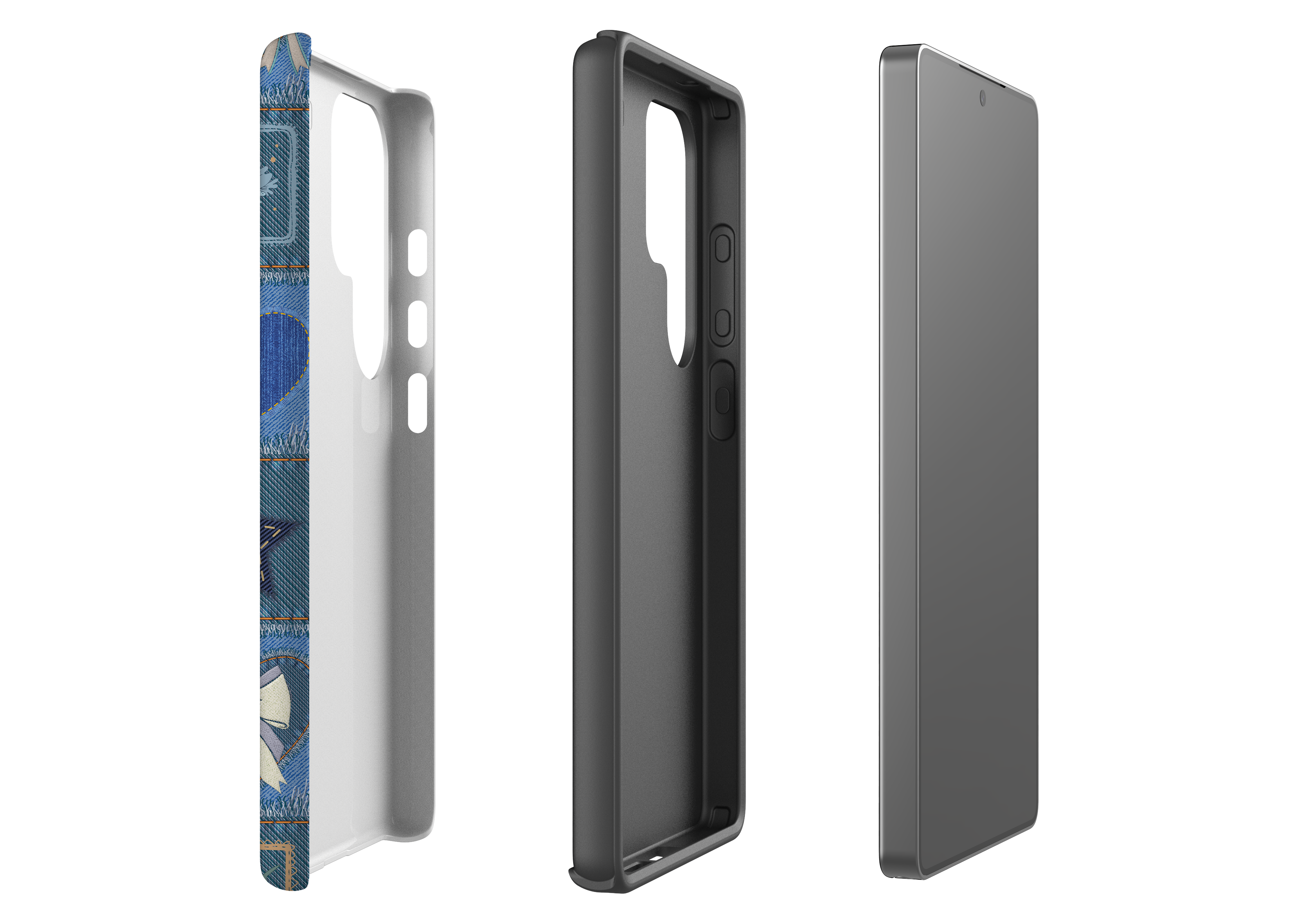 Denim Patchwork Case - Samsung Galaxy S25 Series