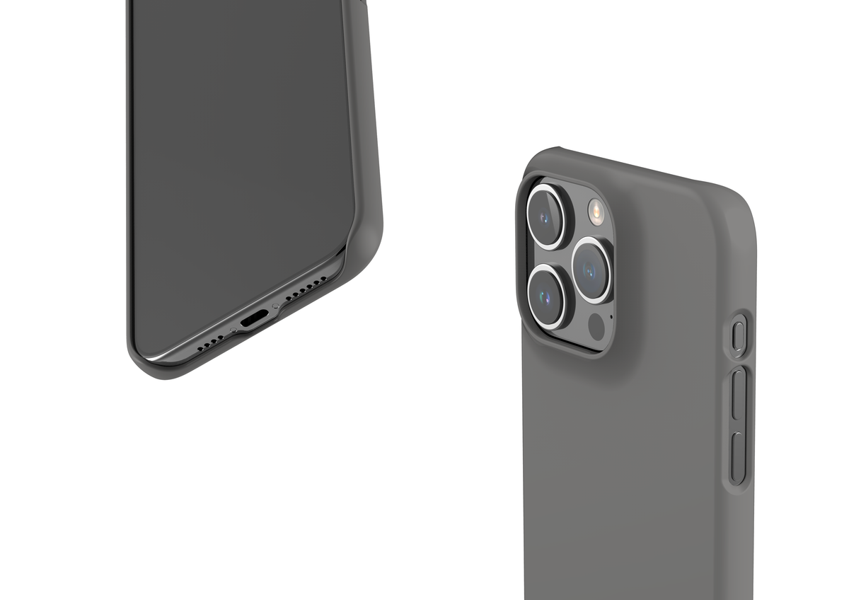 Stormy Grey Snap Case in Gloss - iPhone 15 Series