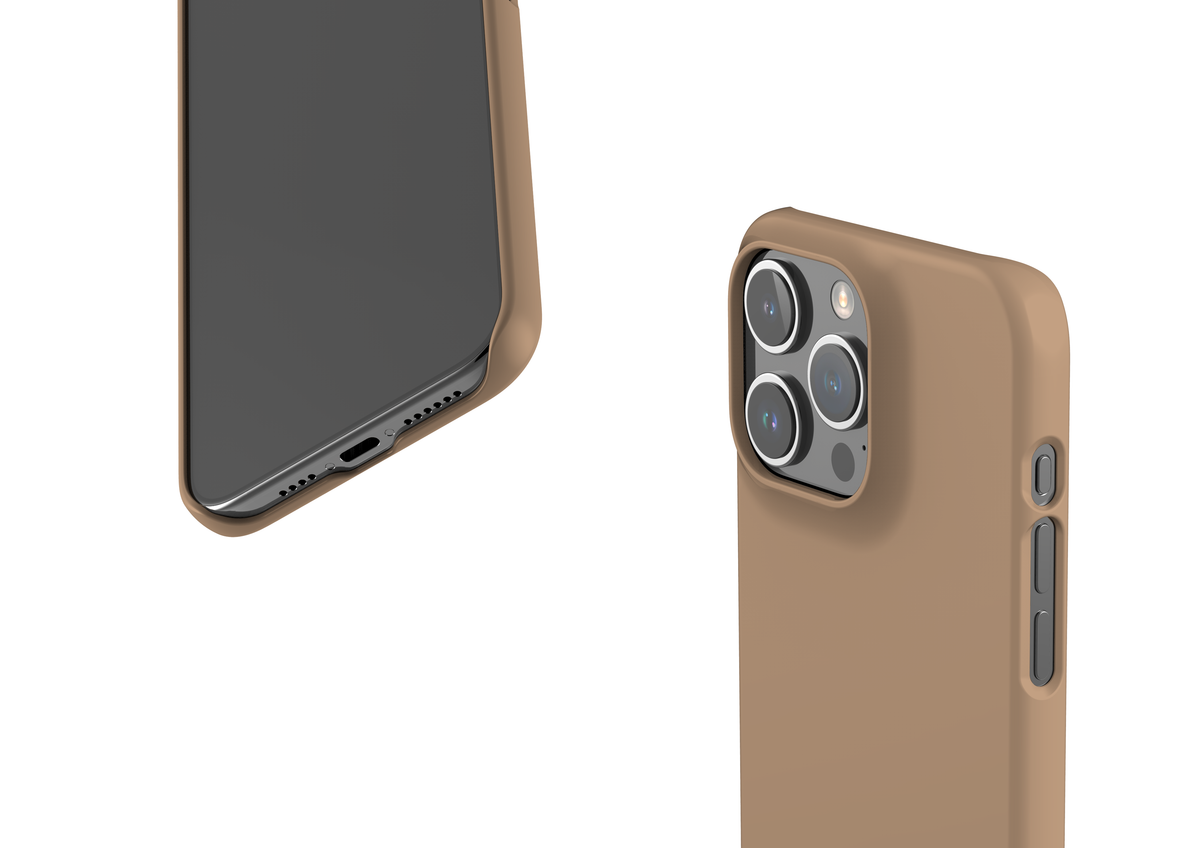 Basic Brown Snap Case in Gloss - iPhone 15 Series