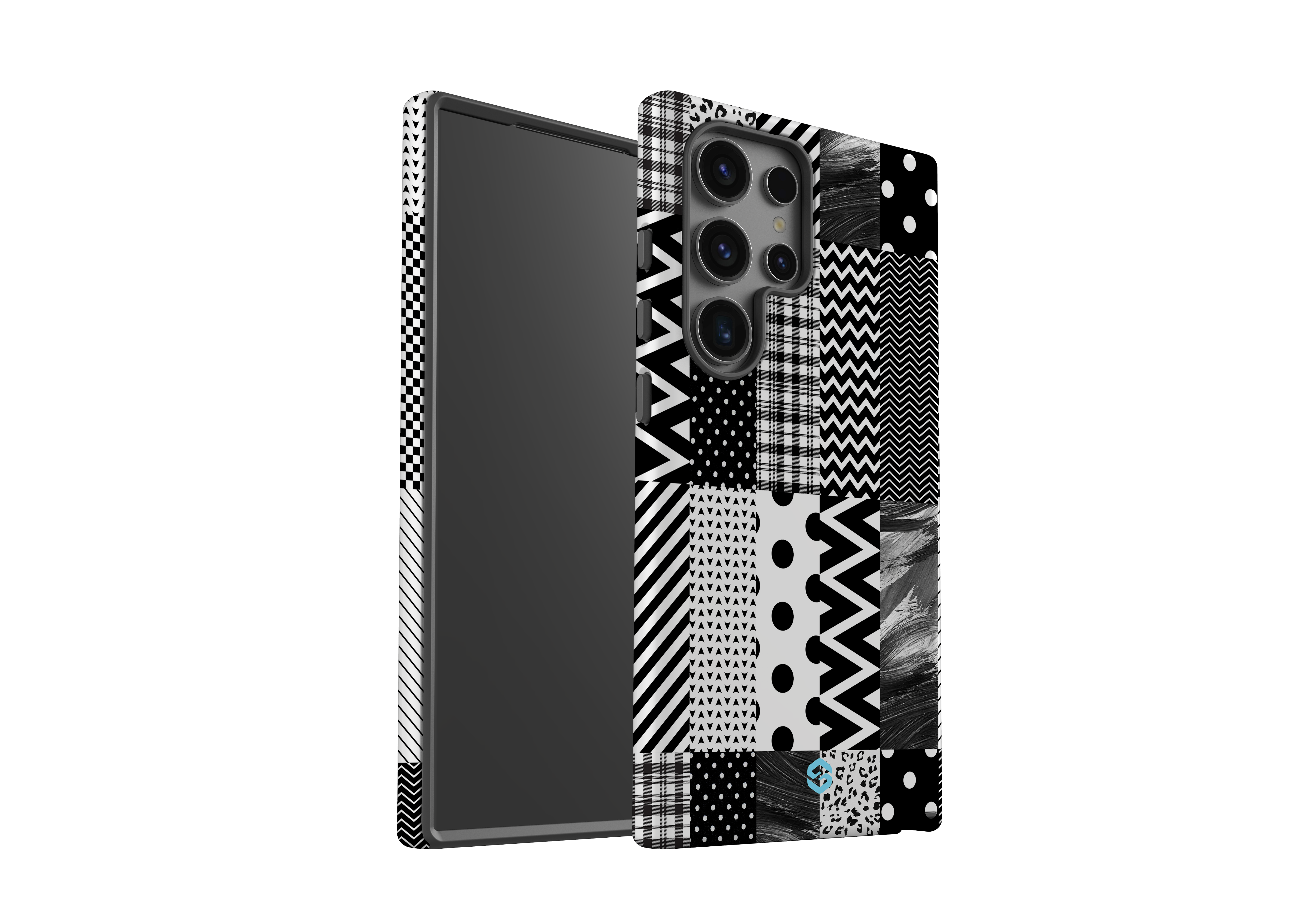 Noir Patchwork Case - Samsung Galaxy S24 Series