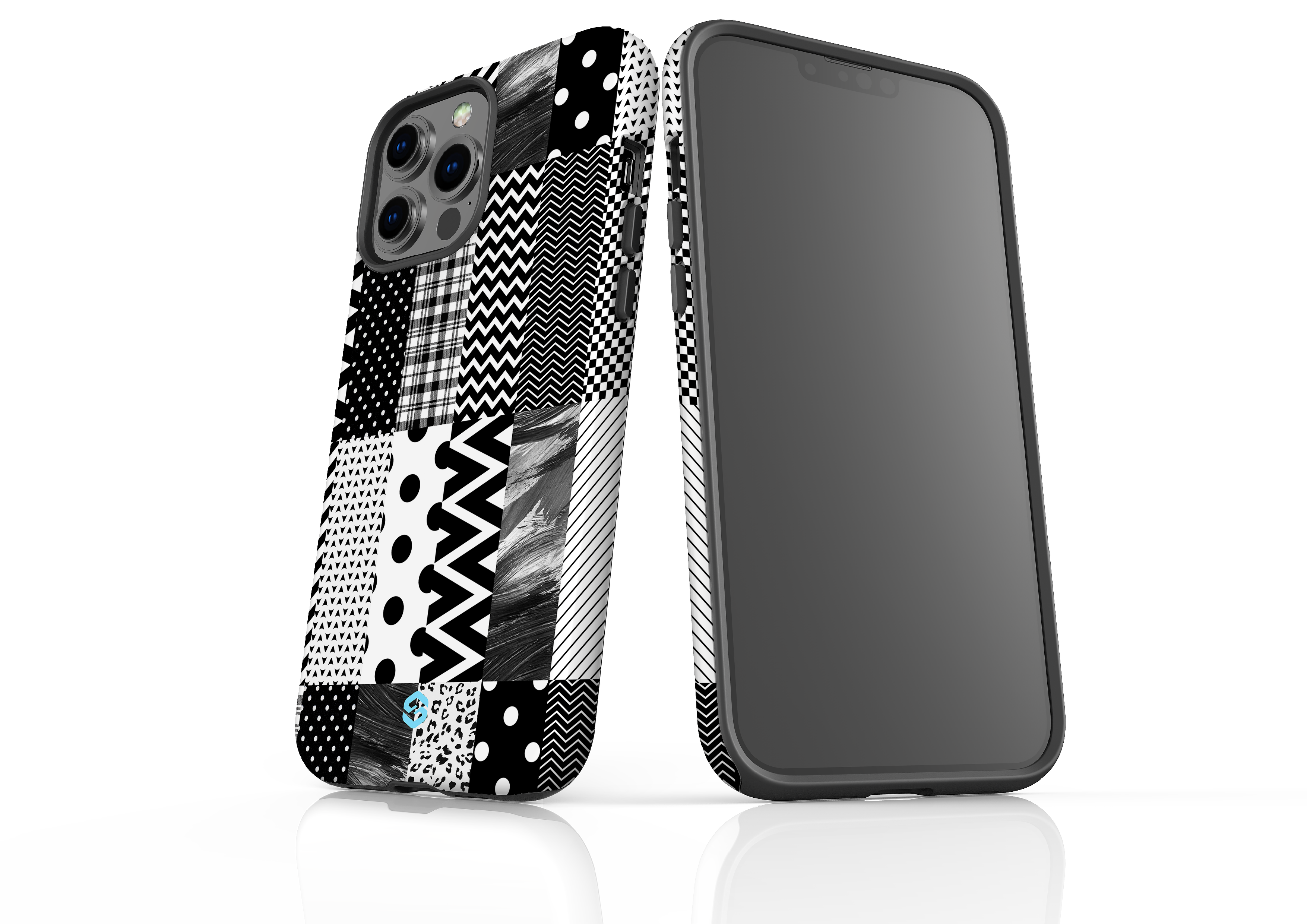 Noir Patchwork Case - iPhone 13 Series