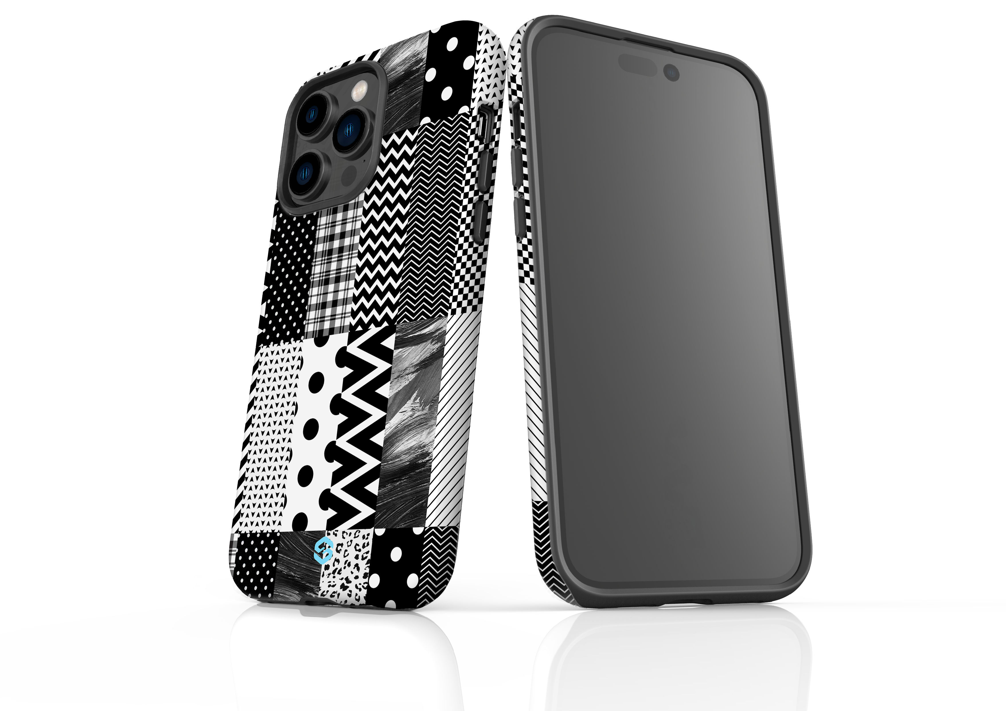 Noir Patchwork Case - iPhone 14 Series