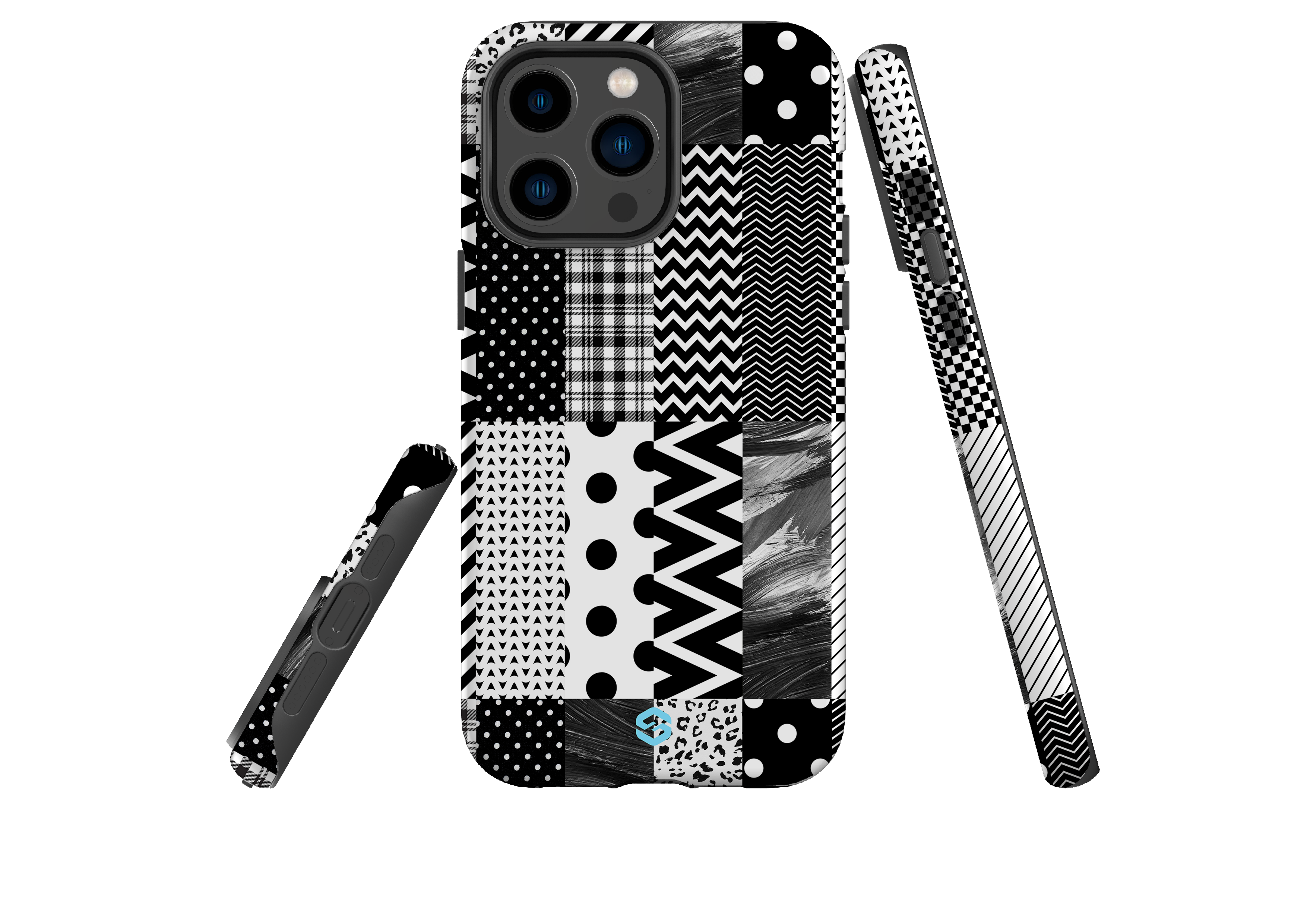 Noir Patchwork Case - iPhone 14 Series