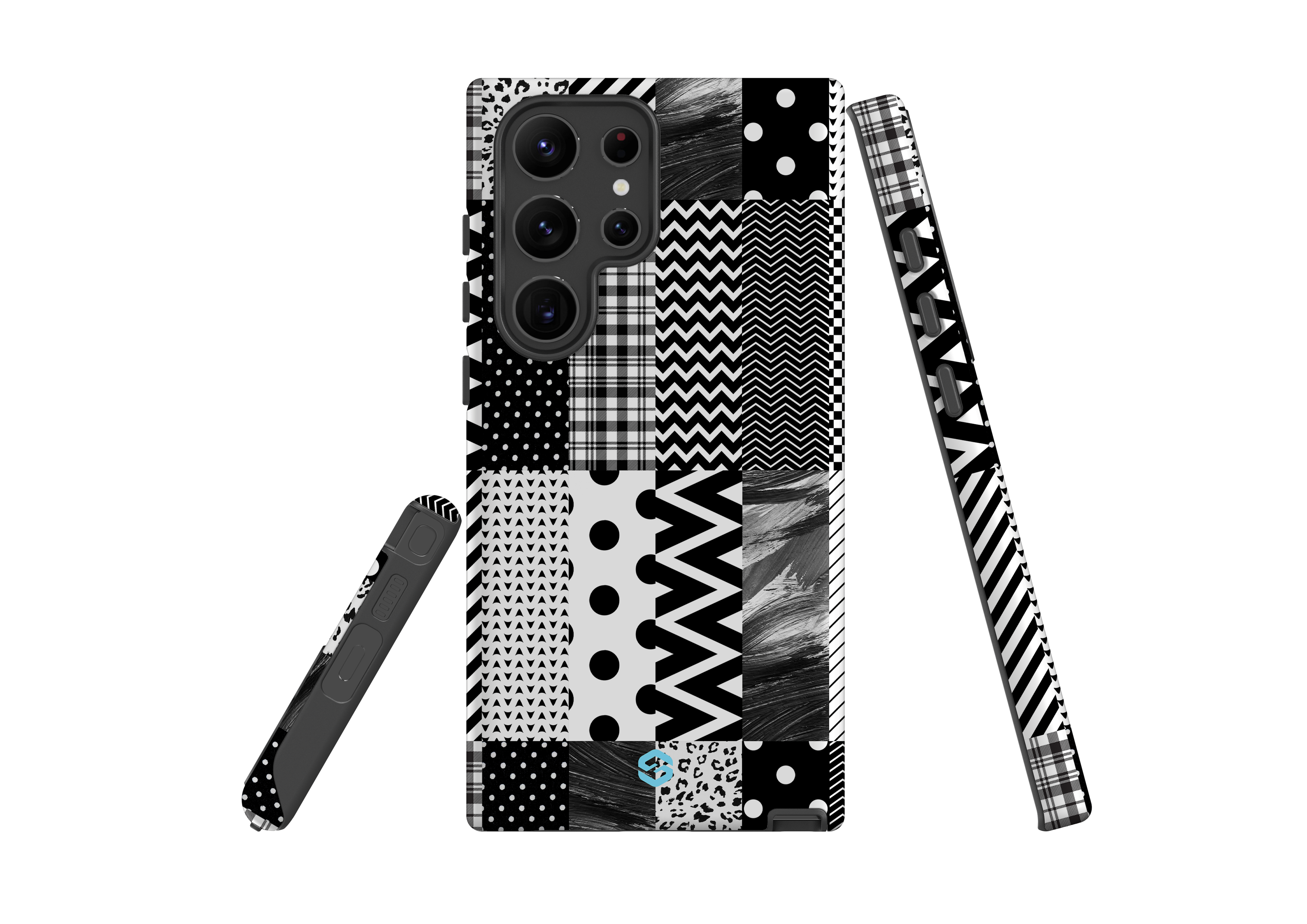 Noir Patchwork Case - Samsung Galaxy S23 Series