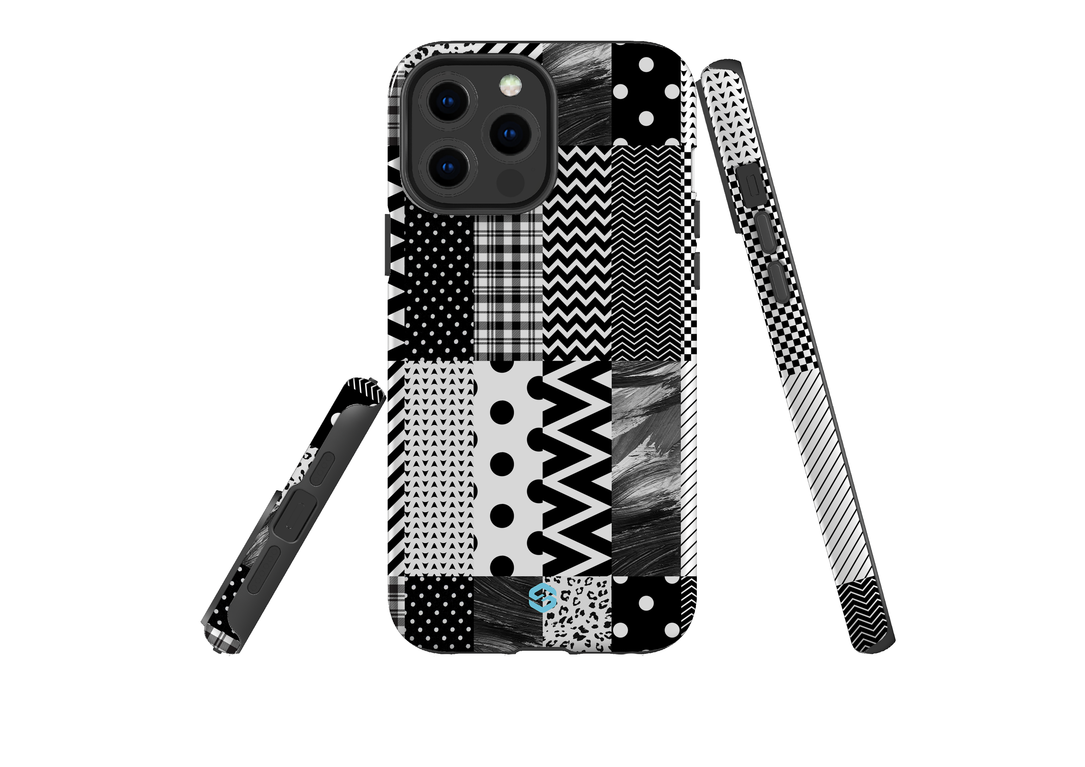 Noir Patchwork Case - iPhone 13 Series