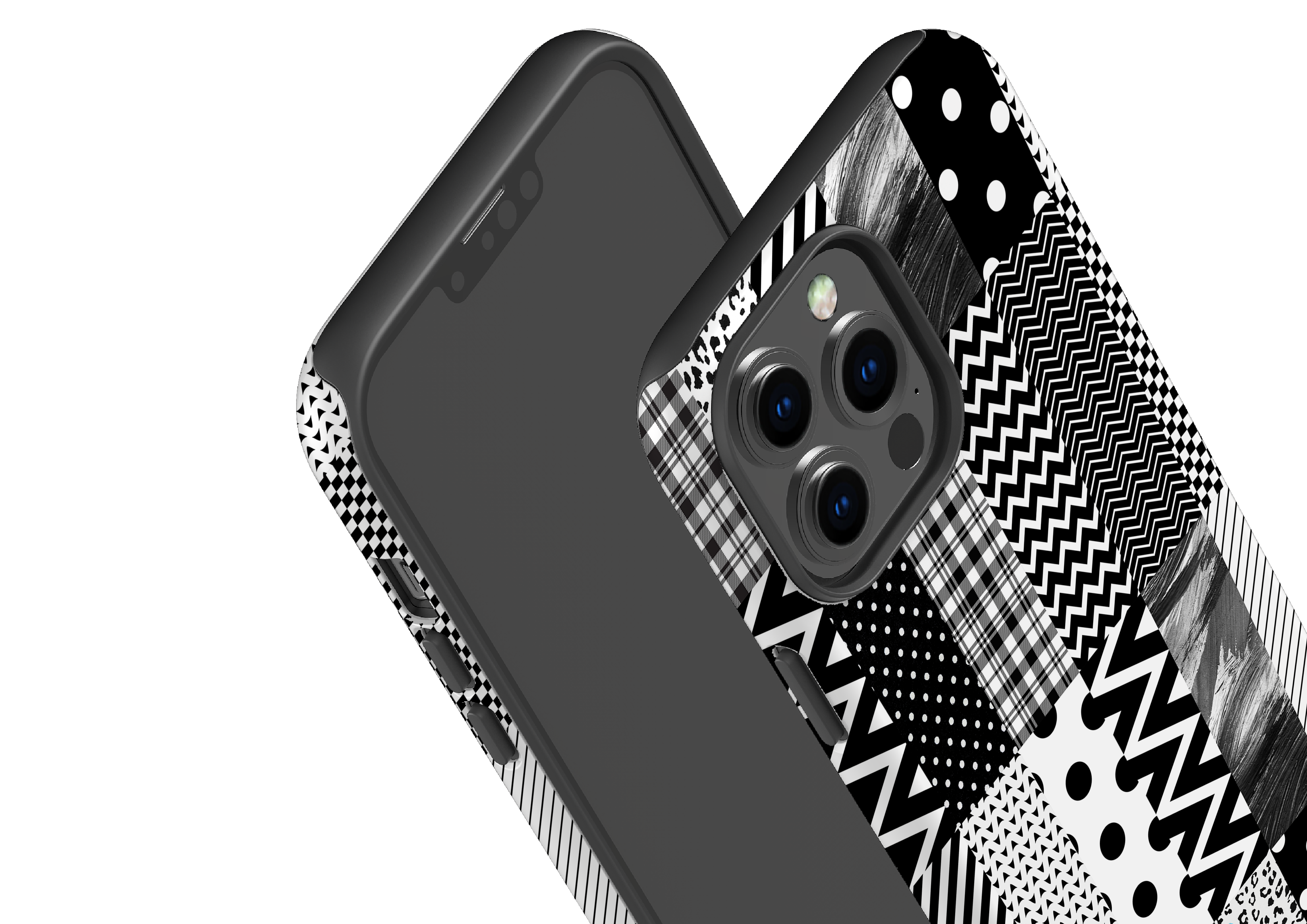 Noir Patchwork Case - iPhone 13 Series