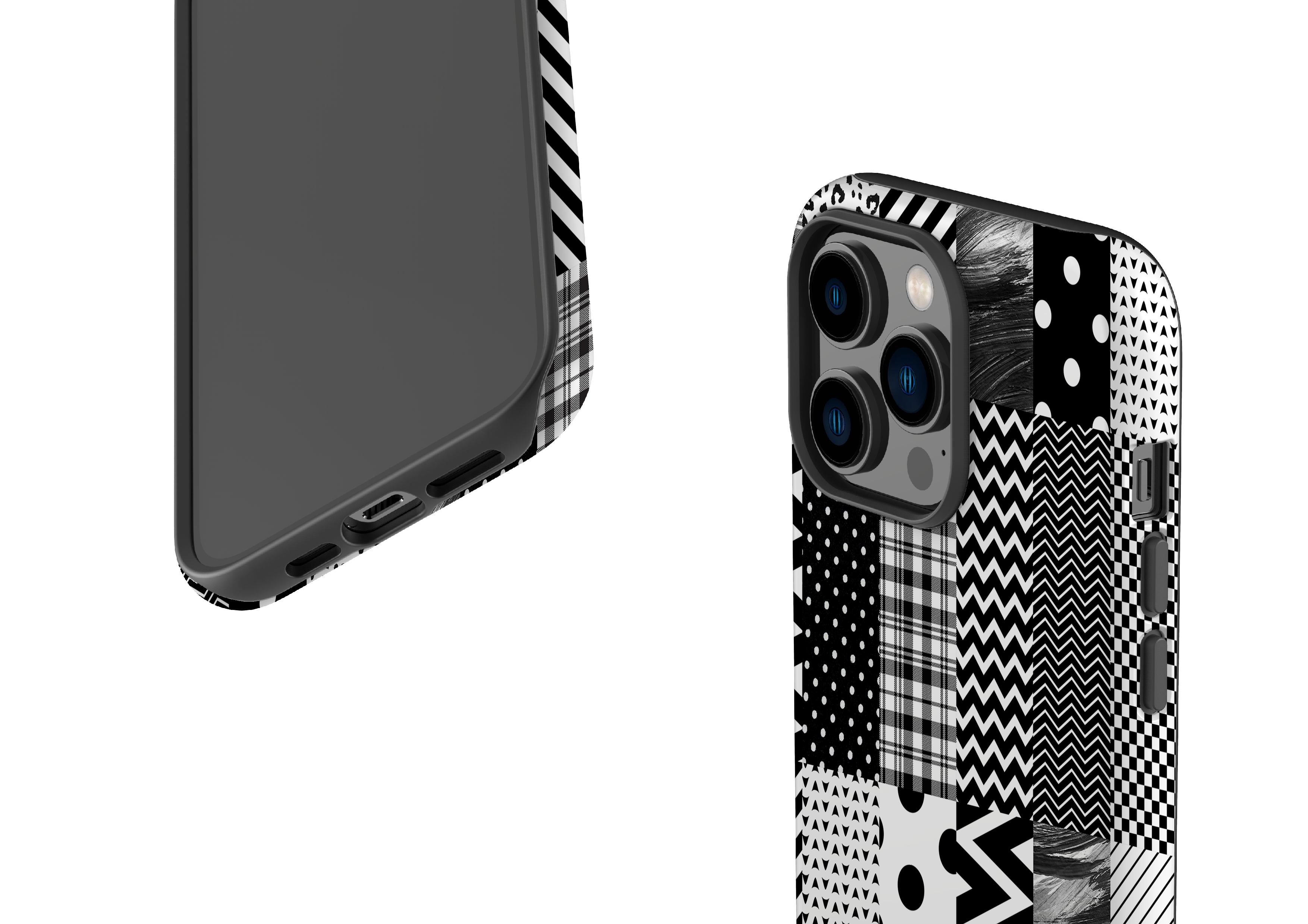 Noir Patchwork Case - iPhone 14 Series