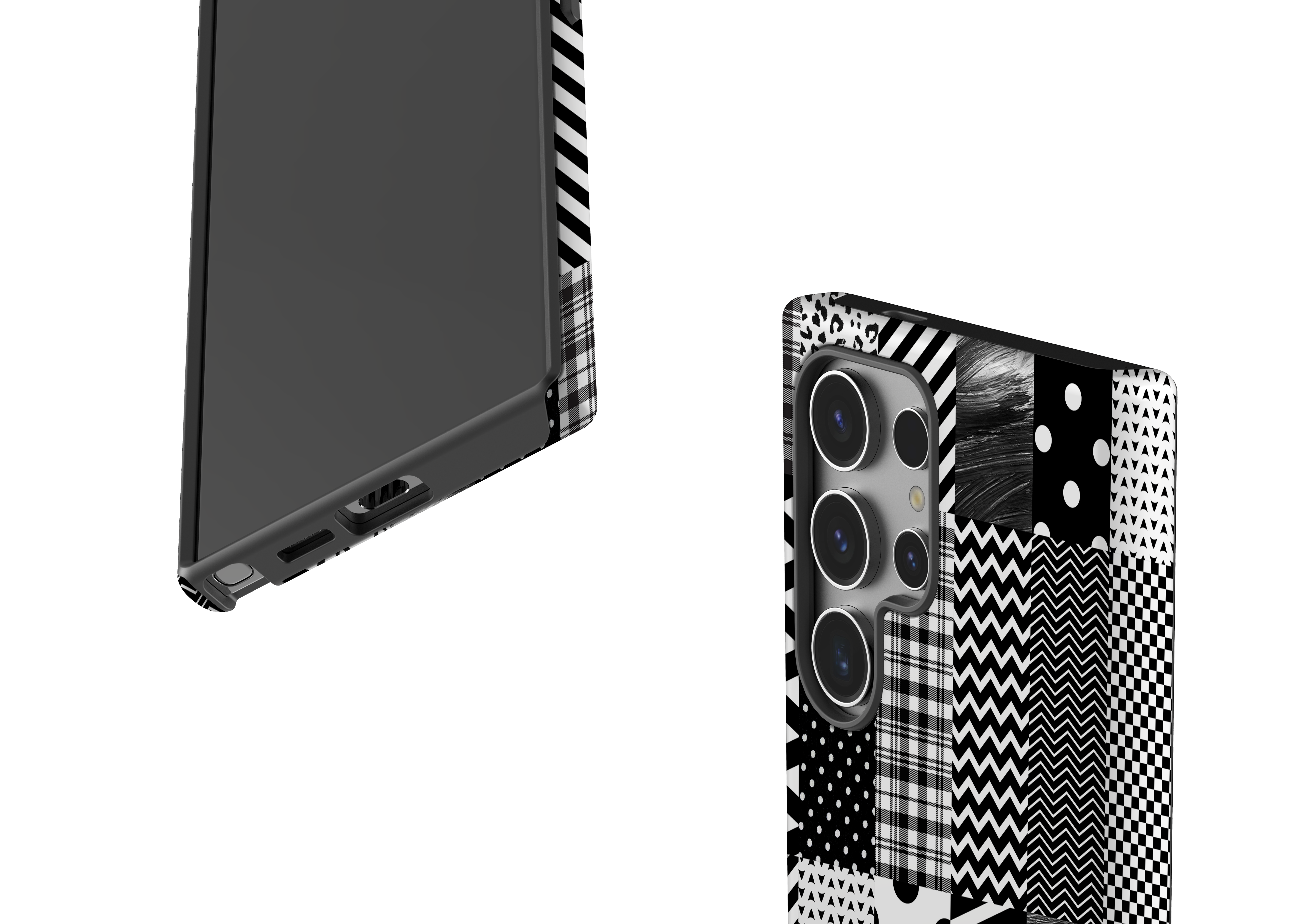 Noir Patchwork Case - Samsung Galaxy S24 Series