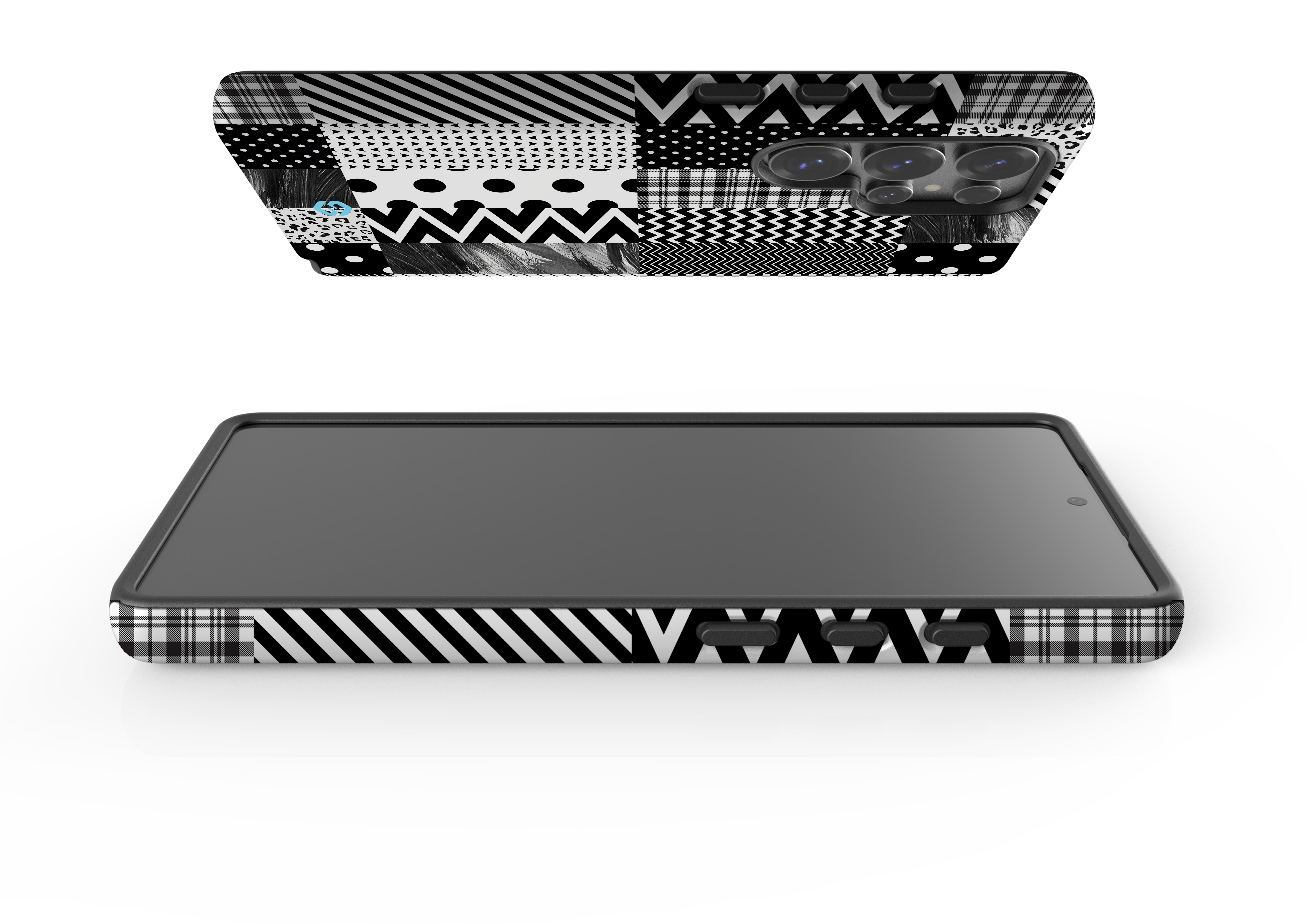 Noir Patchwork Case - Samsung Galaxy S25 Series