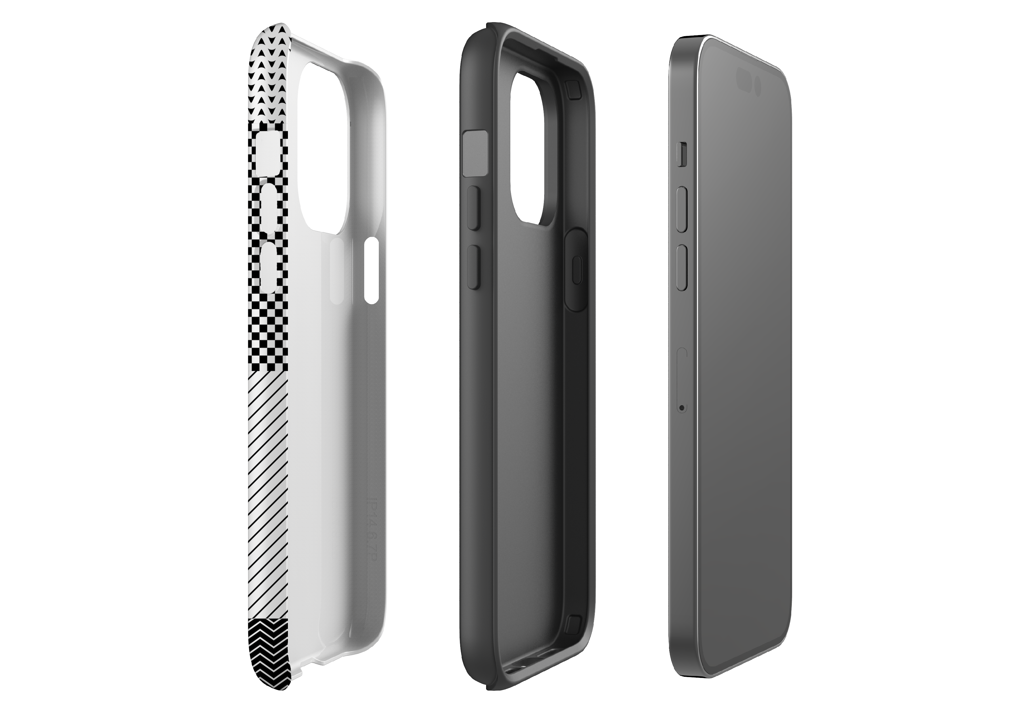 Noir Patchwork Case - iPhone 14 Series