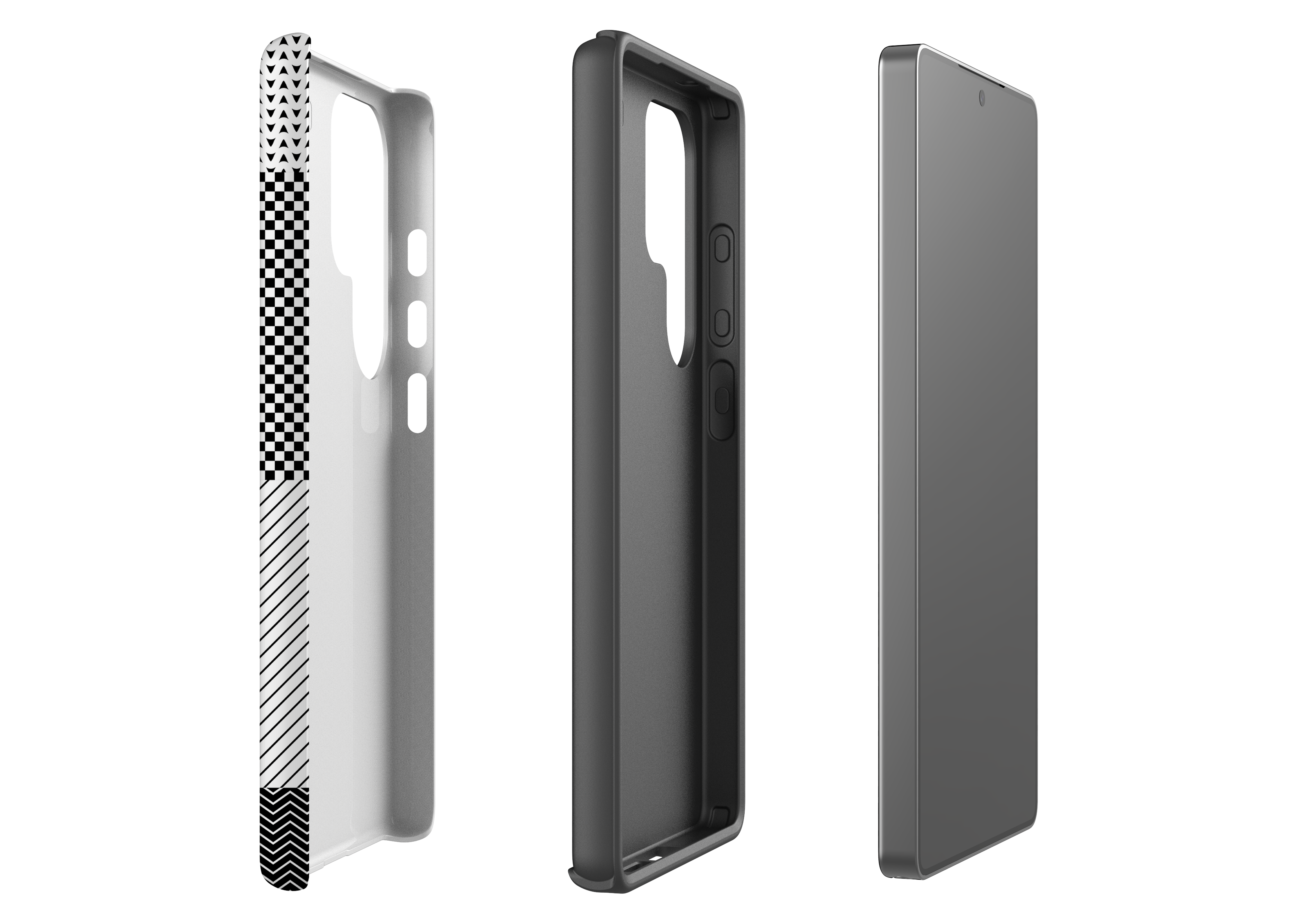 Noir Patchwork Case - Samsung Galaxy S25 Series