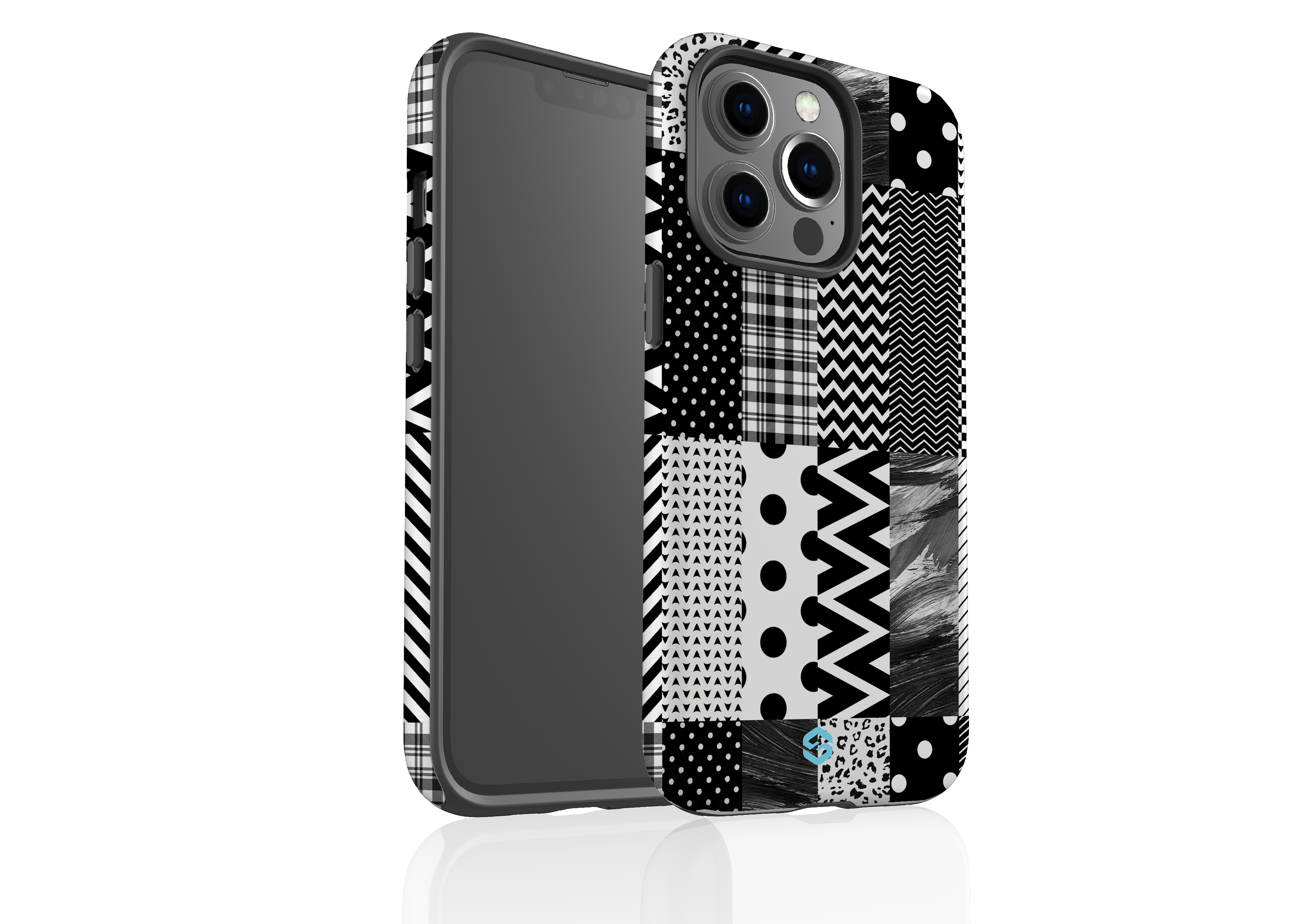 Noir Patchwork Case - iPhone 13 Series