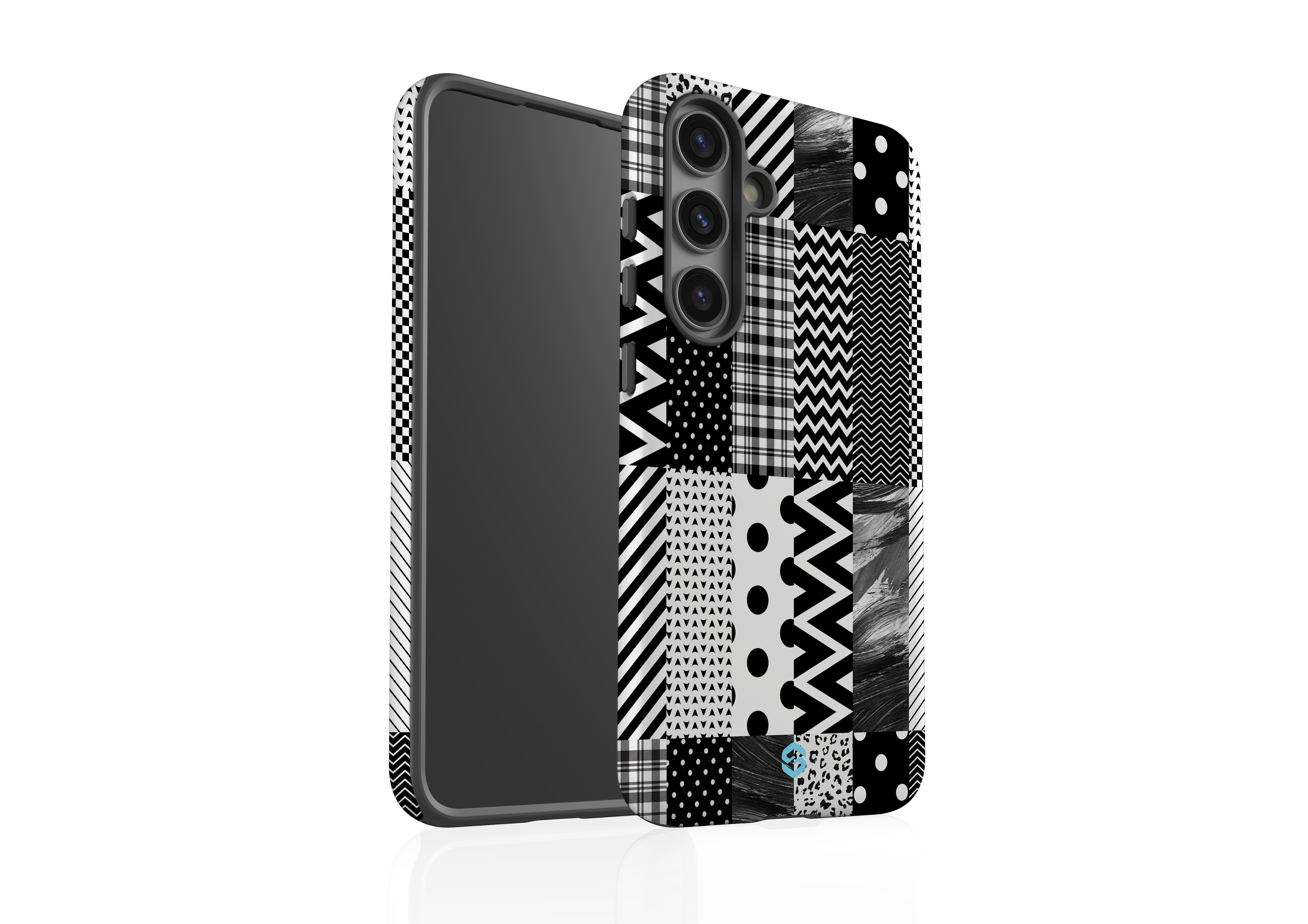 Noir Patchwork Case - Samsung Galaxy S24 Series