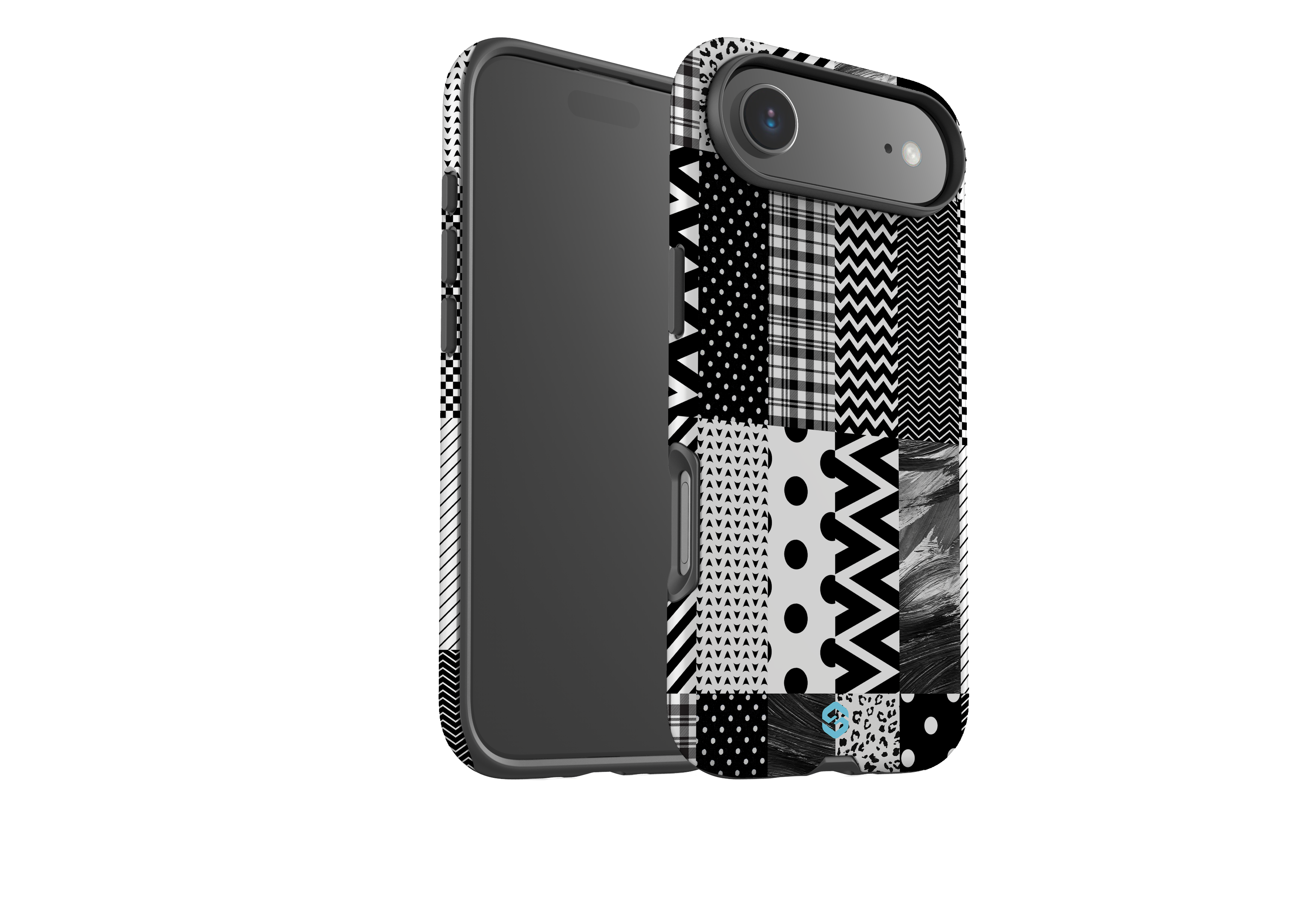 Noir Patchwork Case - iPhone 17 Series