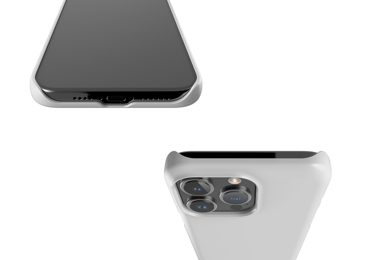 Frosty White Snap Case in Gloss - iPhone 15 Series