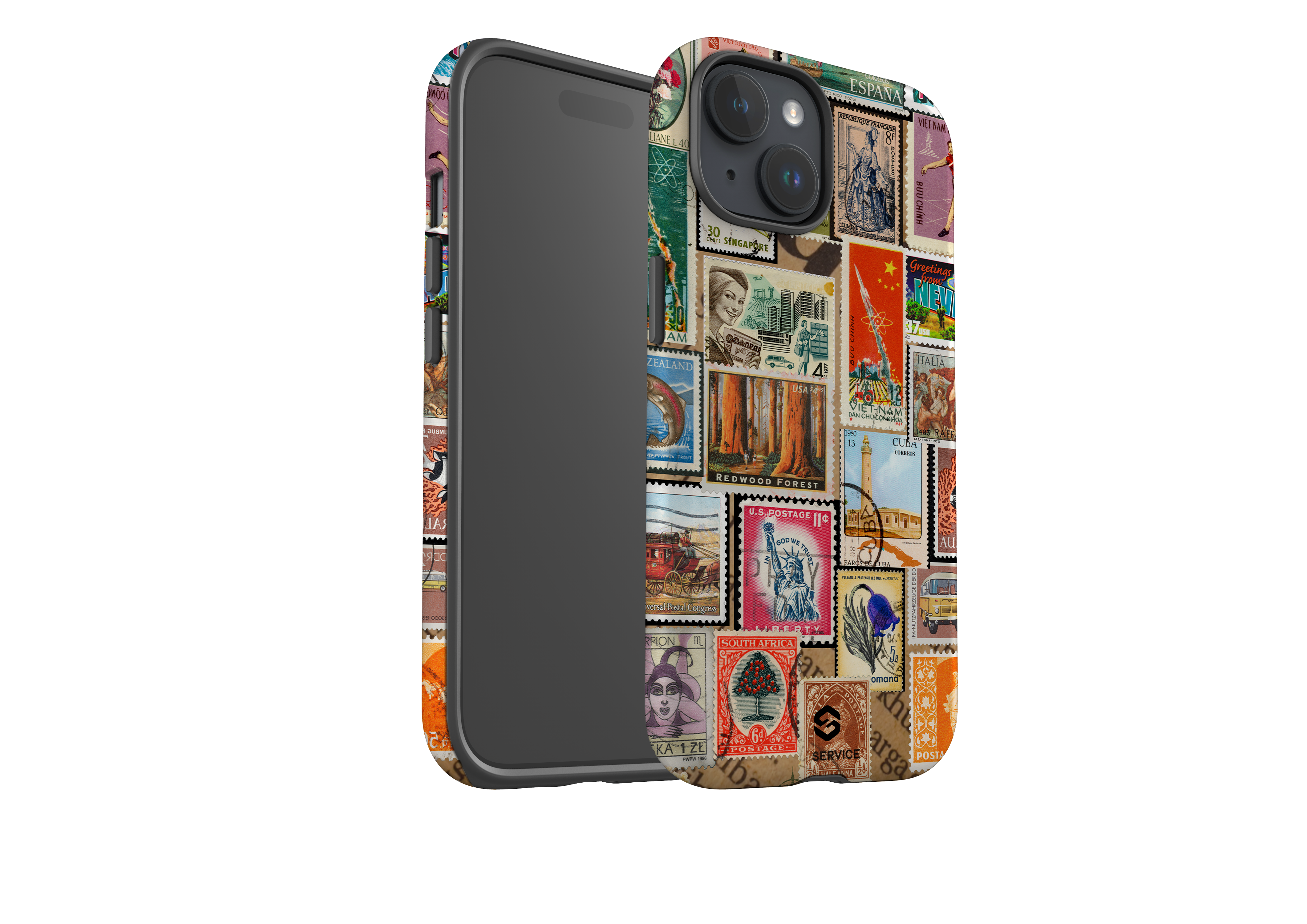 Retro Postmark Case - iPhone 15 Series